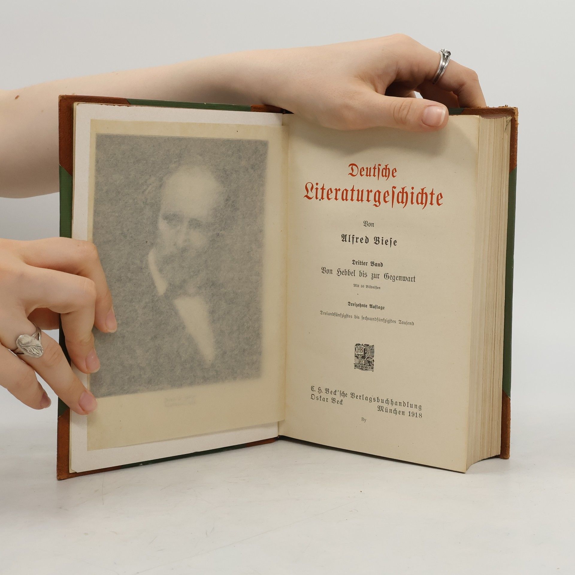 Alfred Biese Deutsche Literaturgeschichte III.