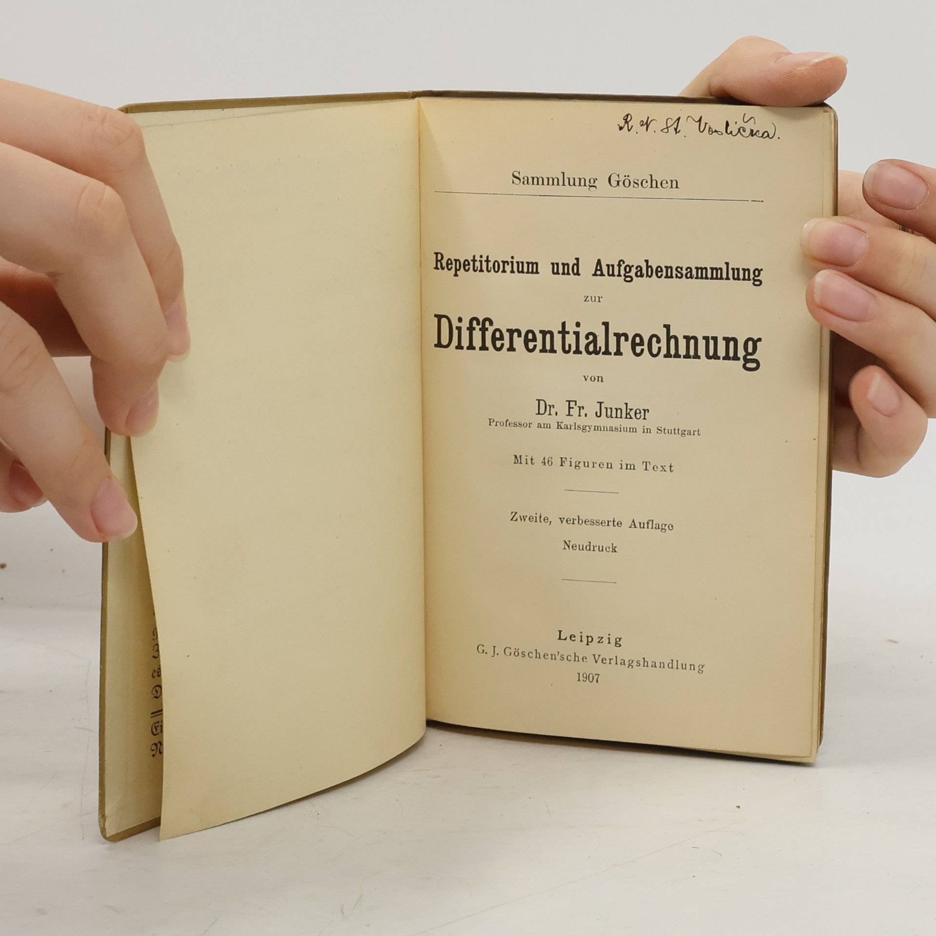 Friedrich Junker Repetitorium Und Aufgabensammlung zur Differentialrechnung