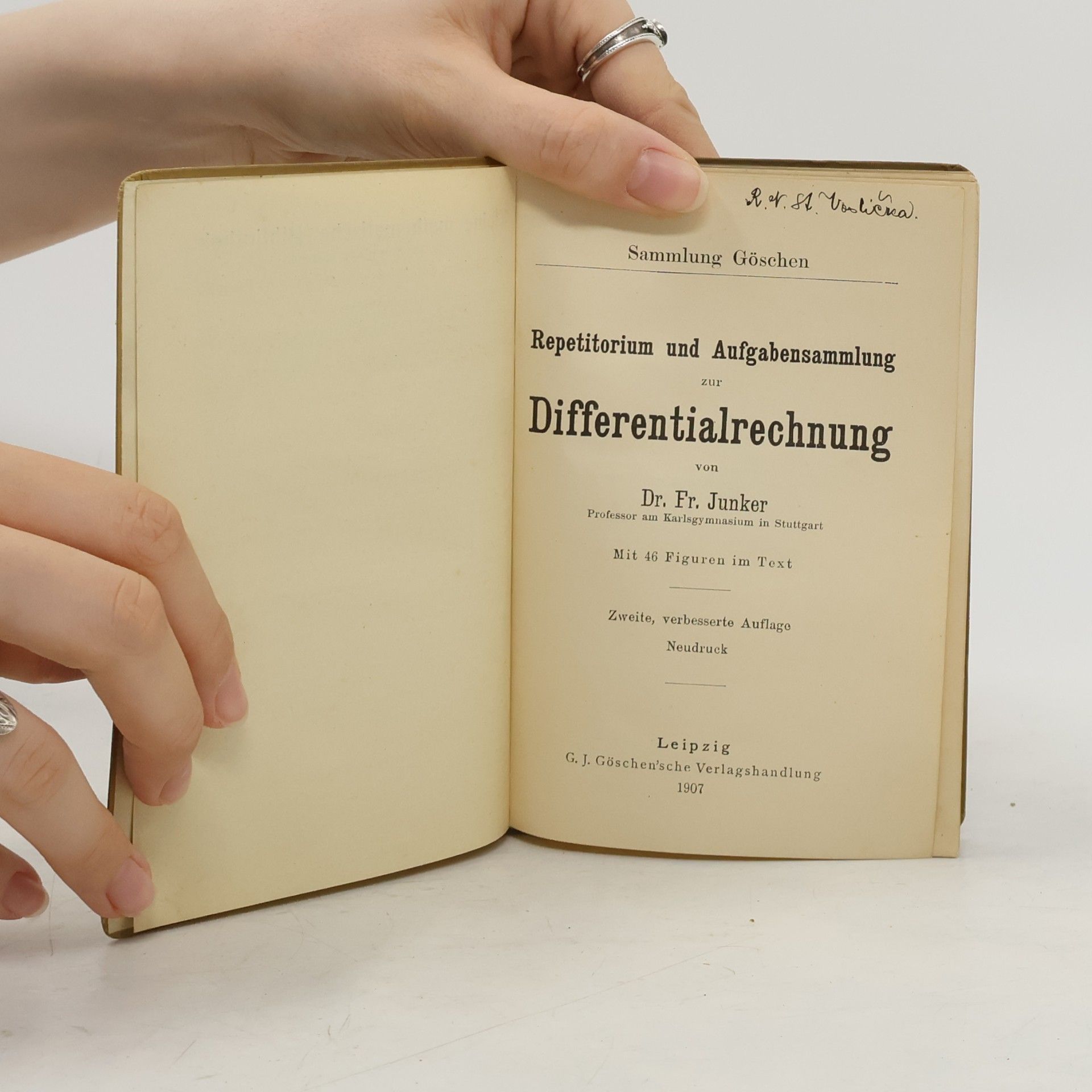 Friedrich Junker Repetitorium Und Aufgabensammlung zur Differentialrechnung
