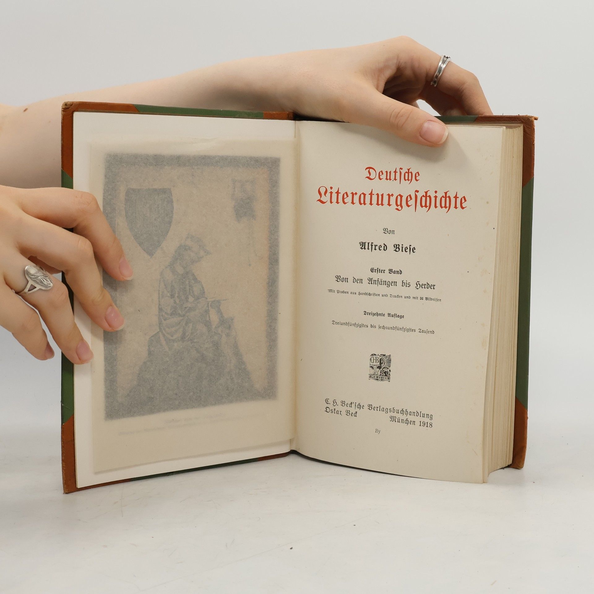 Alfred Biese Deutsche Literaturgeschichte