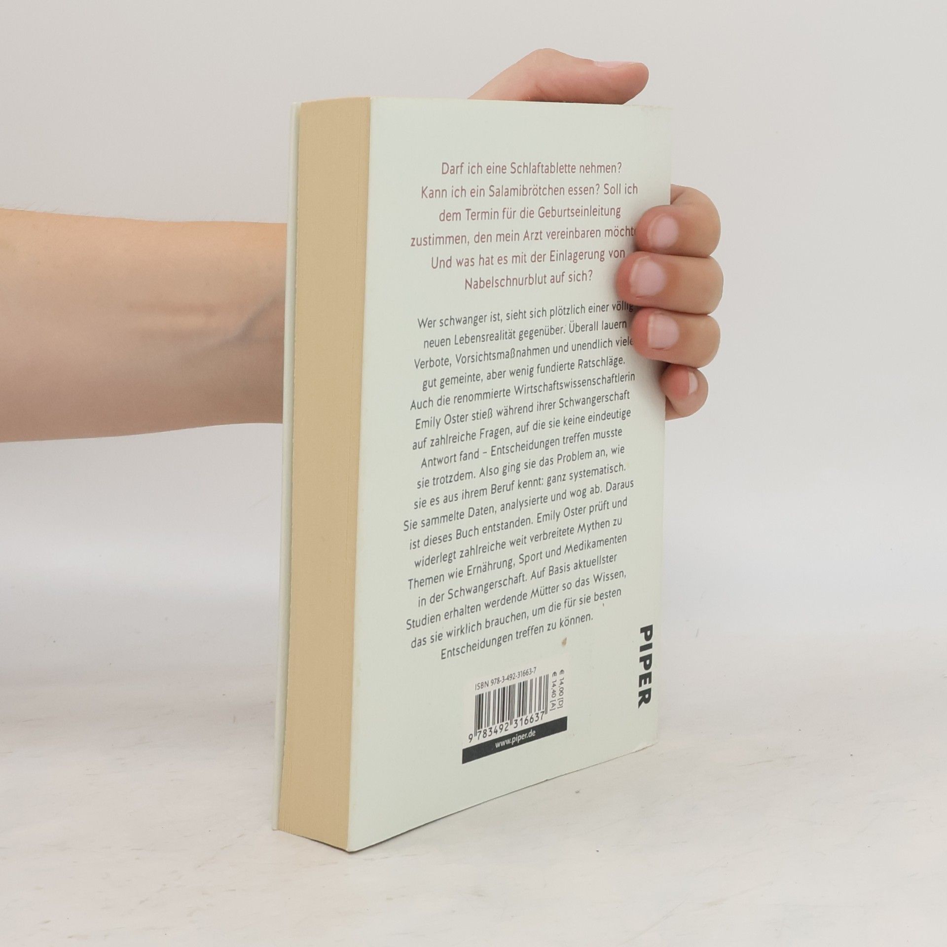 Emily Oster Das einzig wahre Schwangerschafts-Handbuch