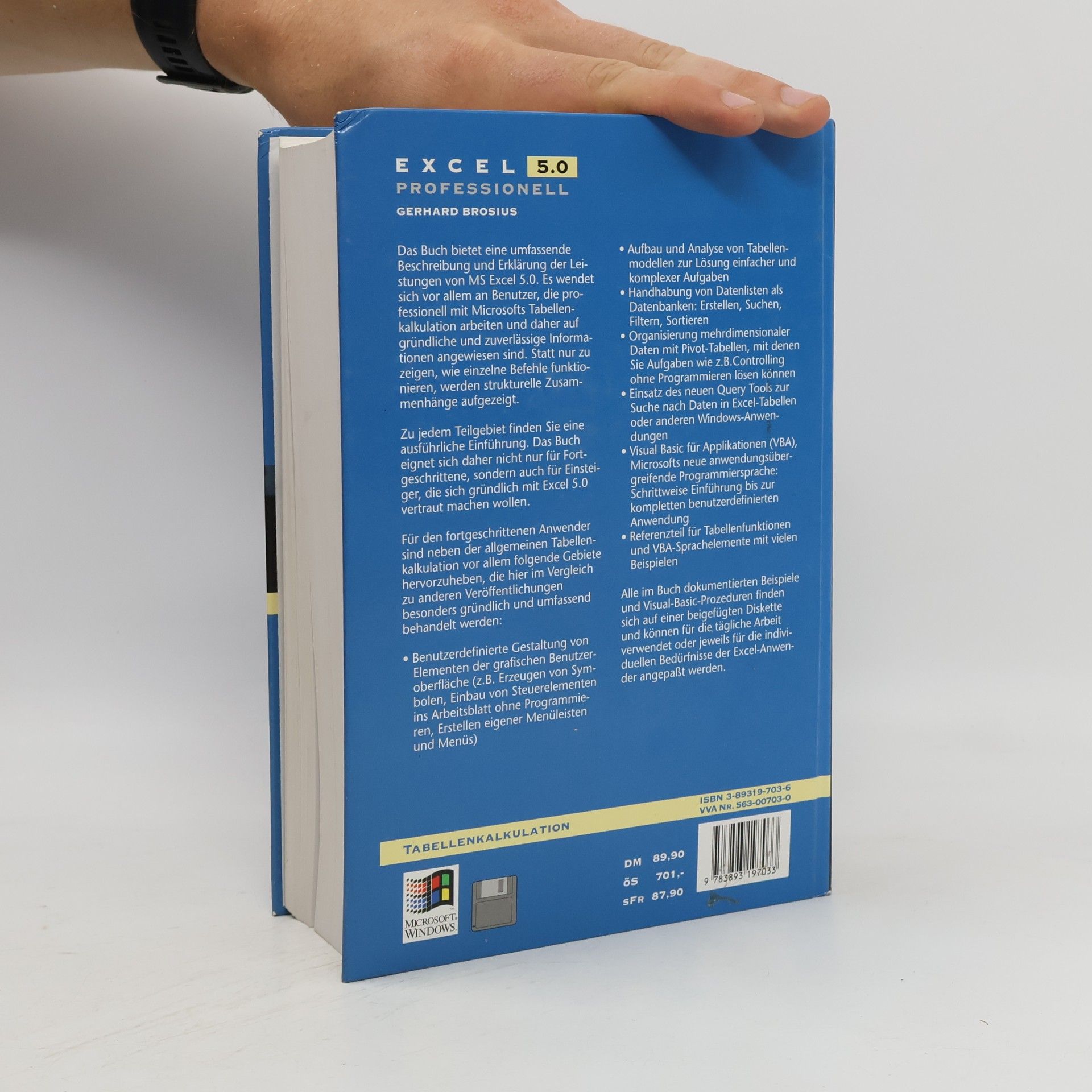 Gerhard Brosius Excel 5.0 professionell