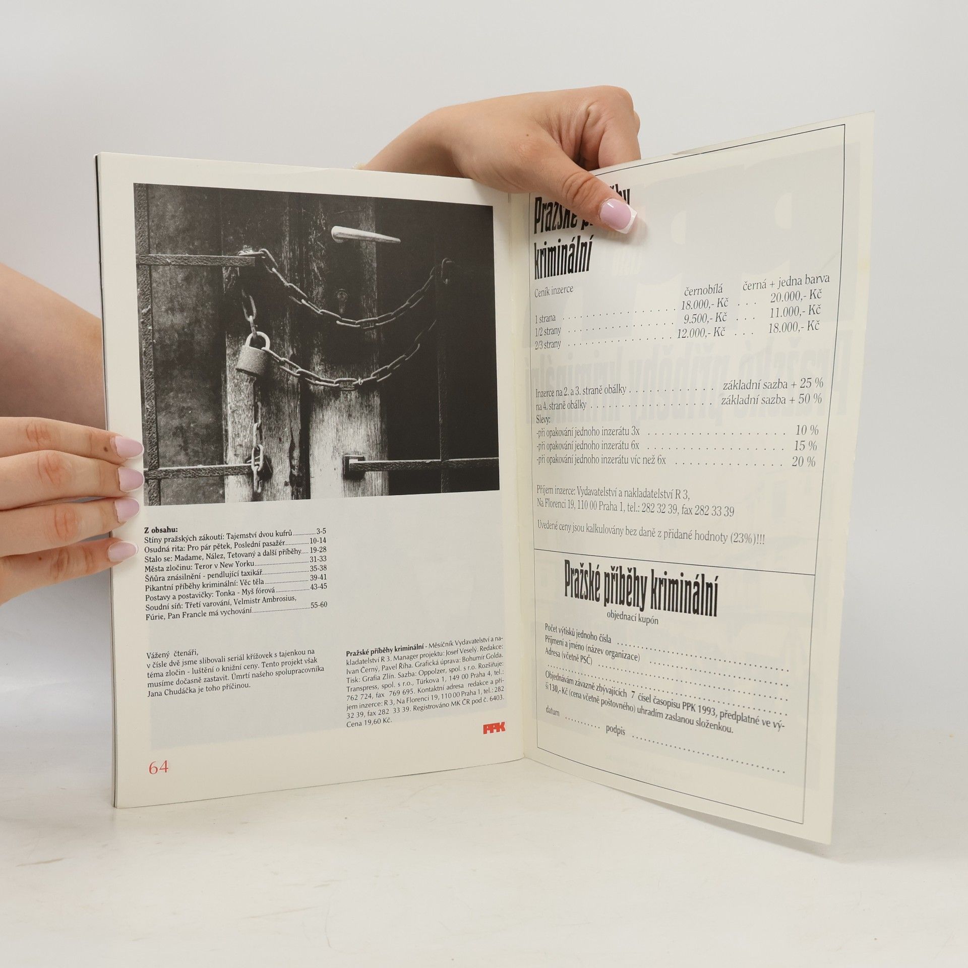 Kolektiv autorů Pražské příběhy kriminální 4/1993