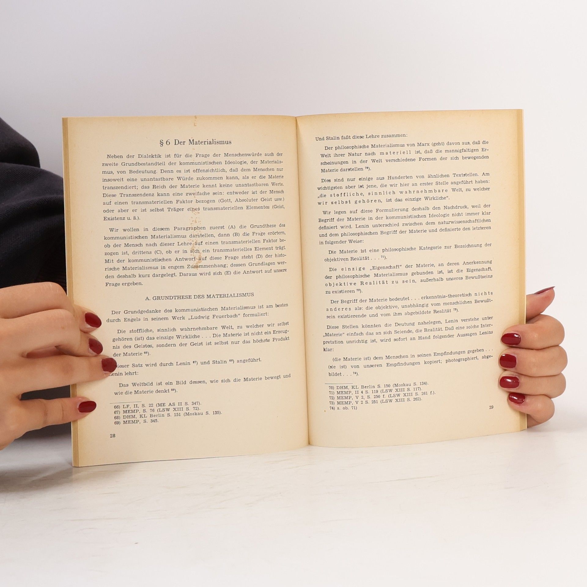 Josef Maria Bocheński Die kommunistische Ideologie und die Würde, Freiheit und Gleichheit der Menschen im Sinne des Grundgesetzes für die Bundesrepublik Deutschland vom 23. 5. 1949