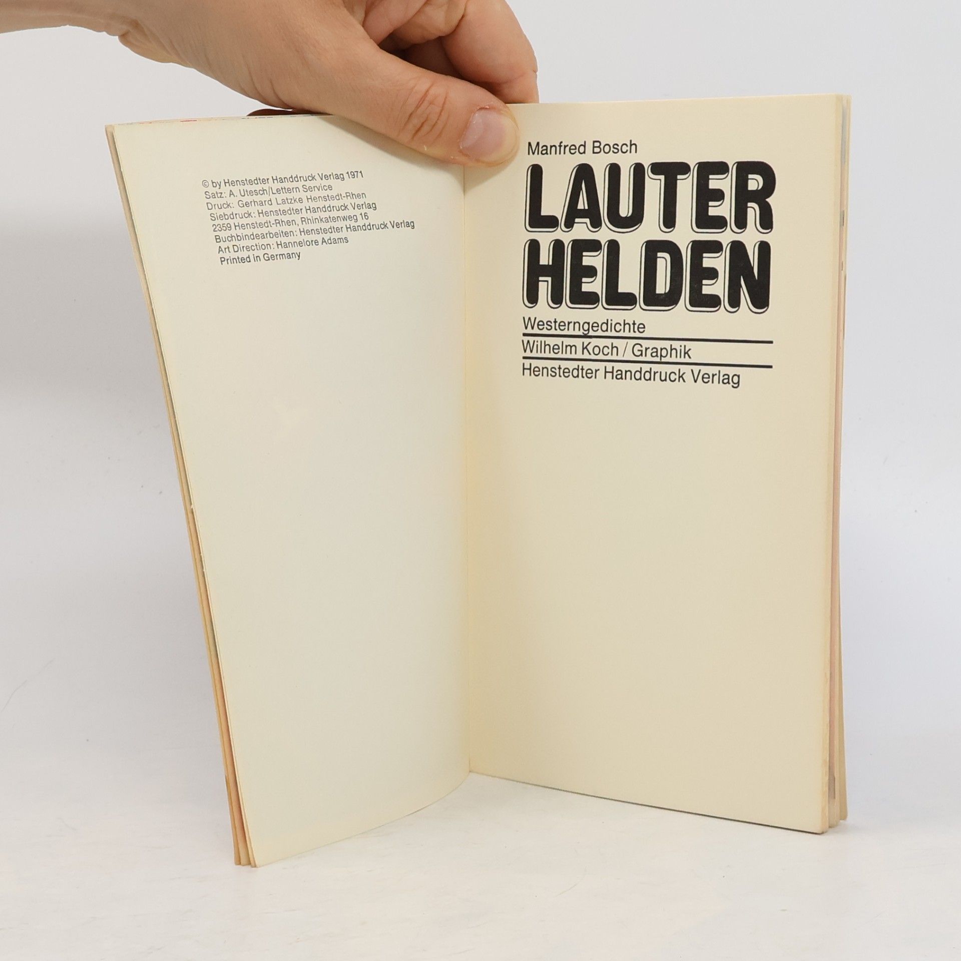 Manfred Bosch Lauter Helden