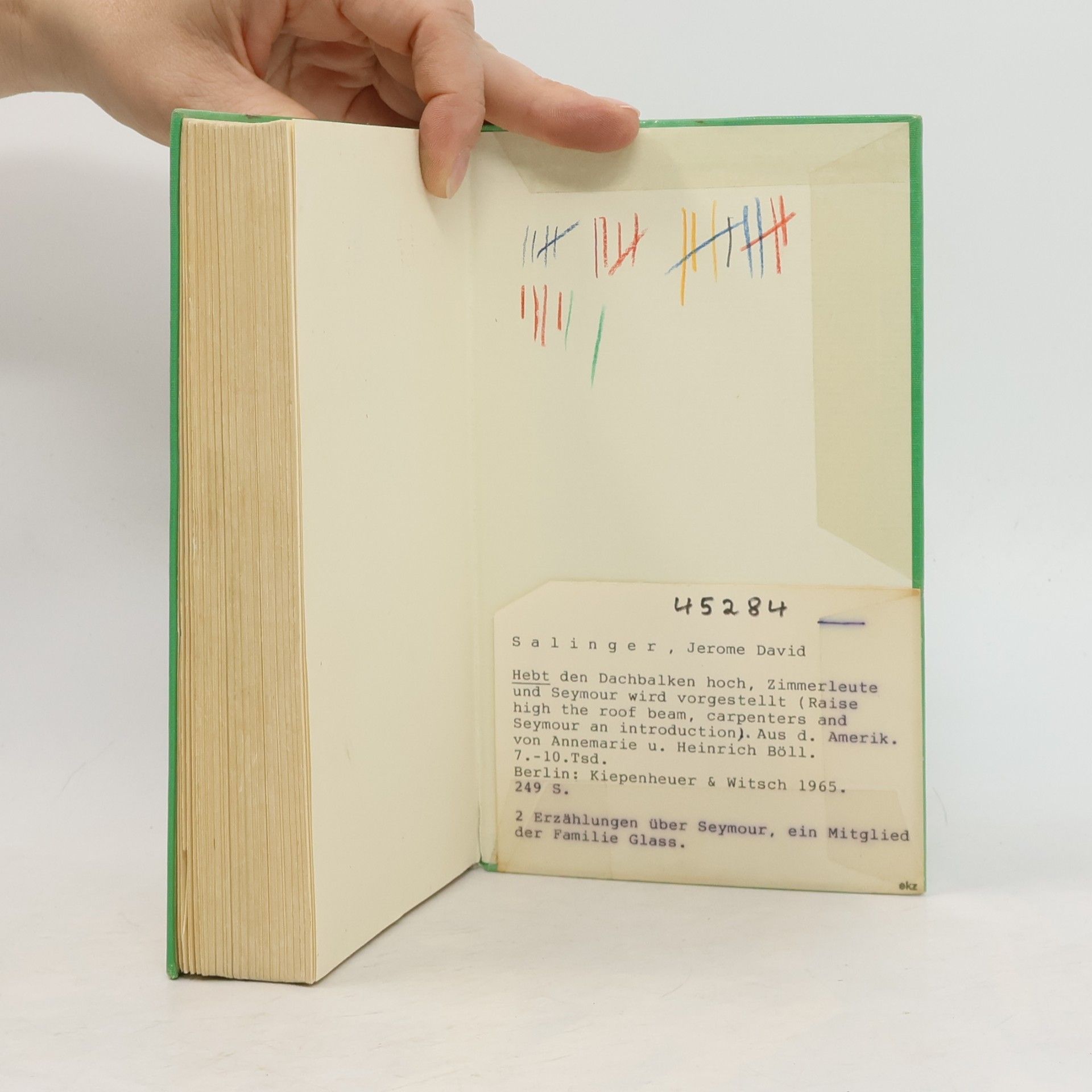 J. D. Salinger Hebt den dachbalken hoch, zimmer leute & Seymour wird vorgestellt