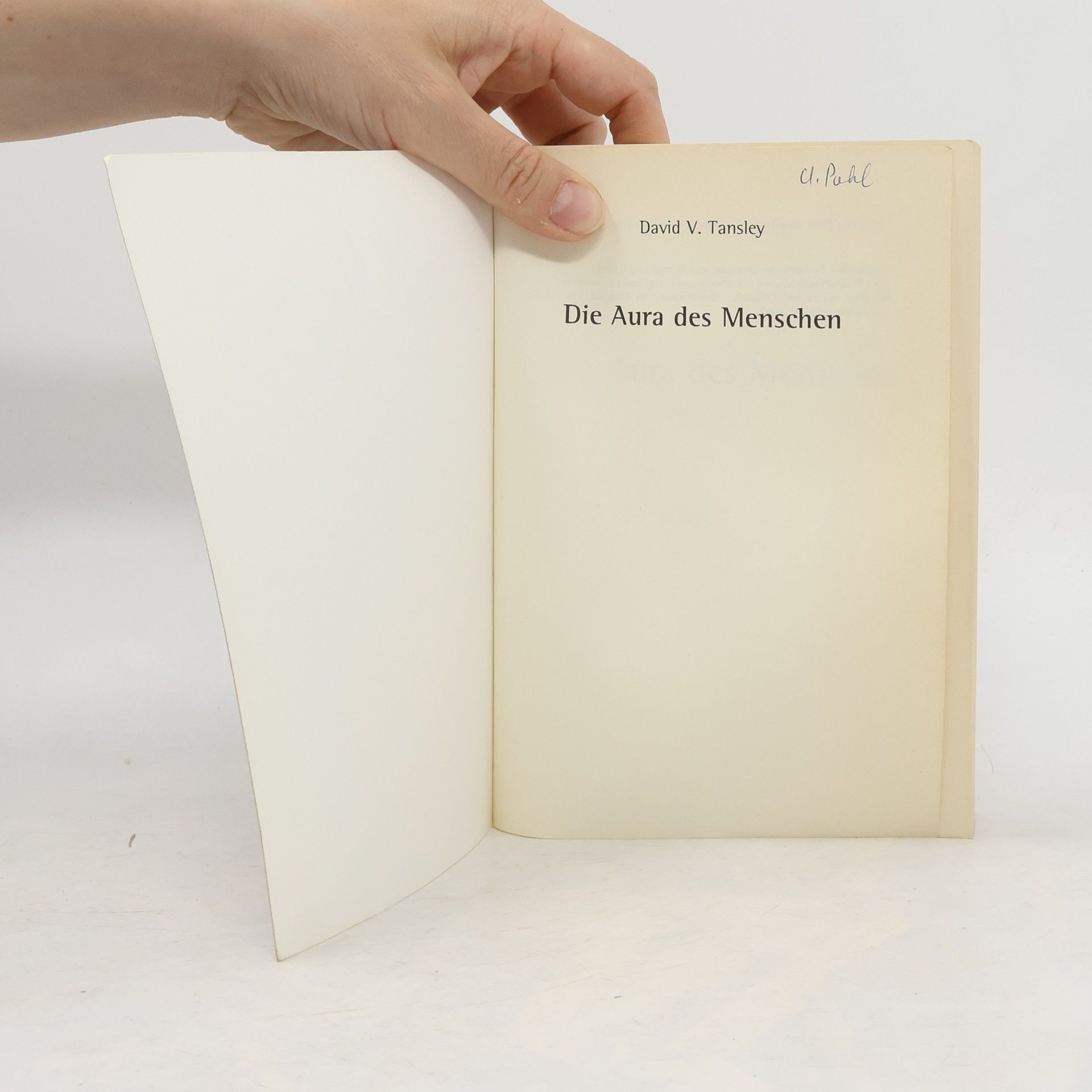 David V. Tansley Die Aura des Menschen