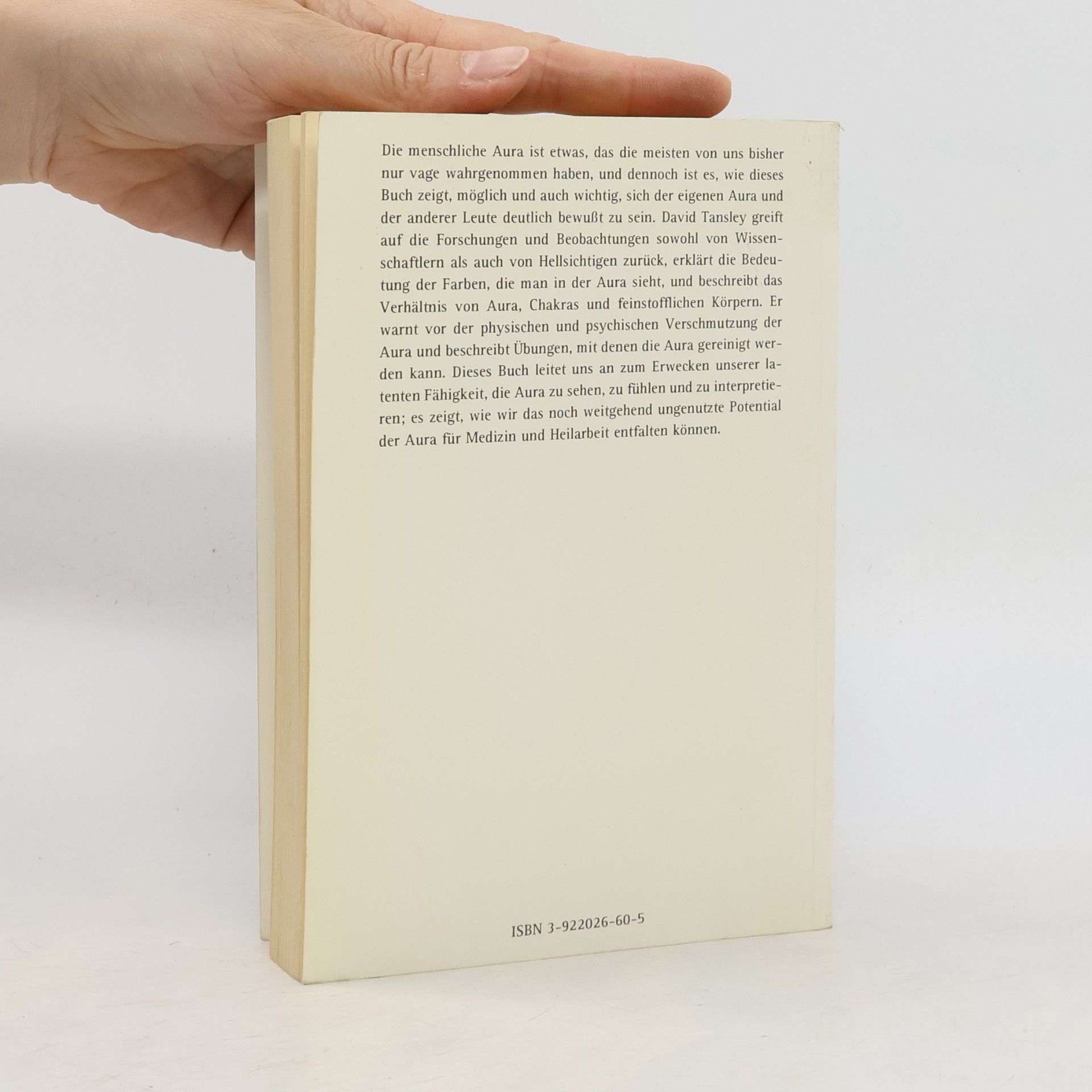 David V. Tansley Die Aura des Menschen