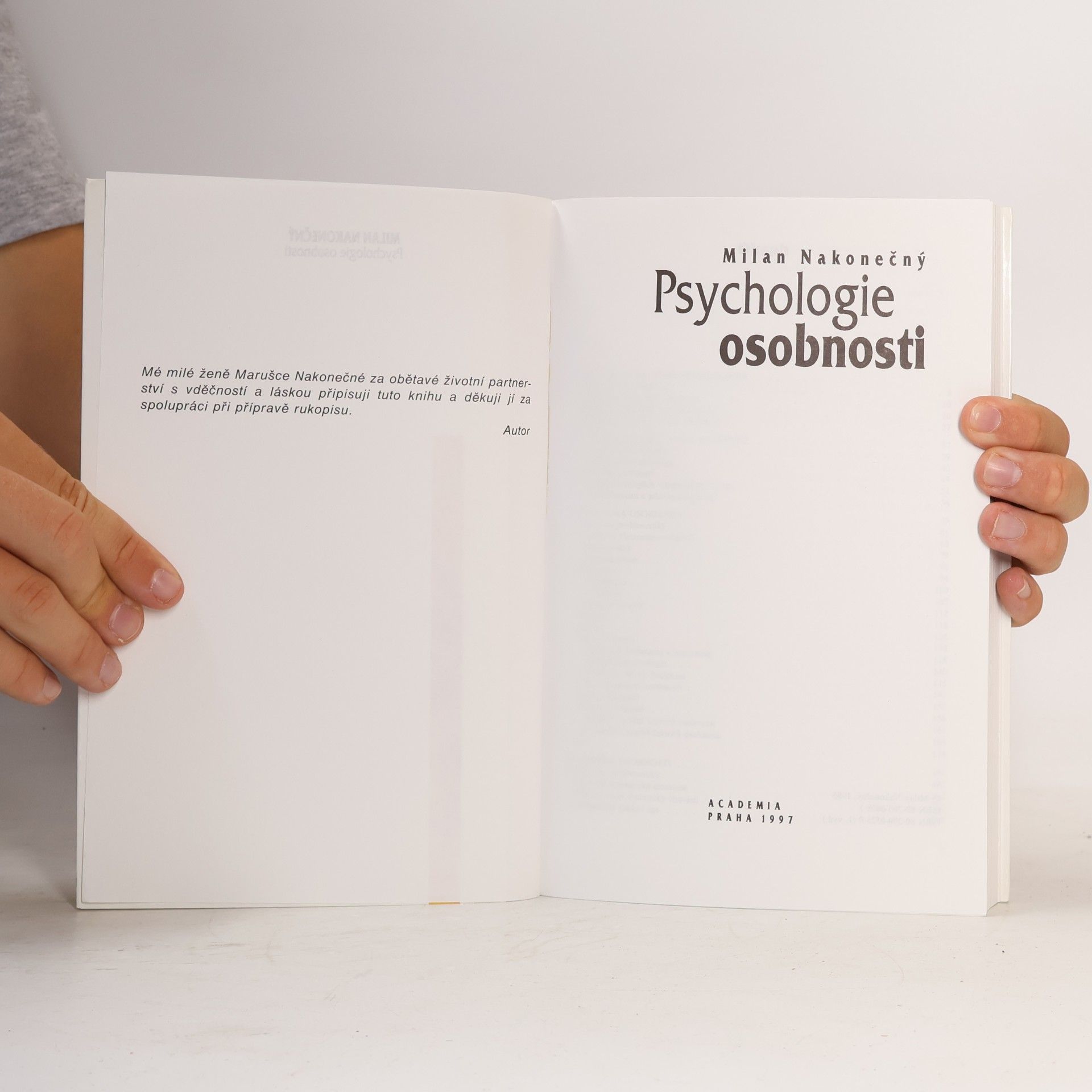 Milan Nakonečný Psychologie osobnosti