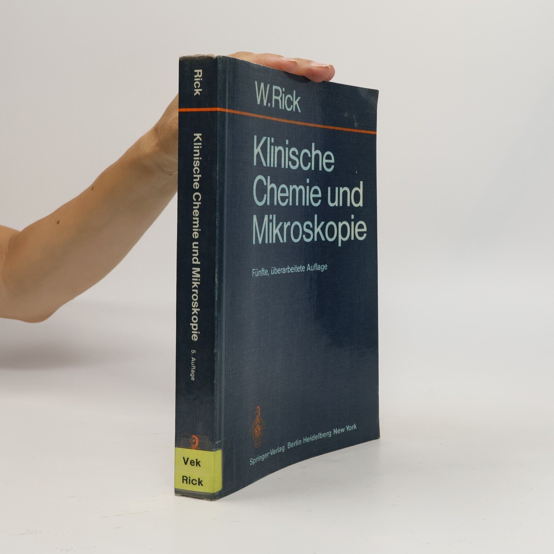 Wirnt Rick Klinische Chemie Und Mikroskopie. Eine Einfuhrung