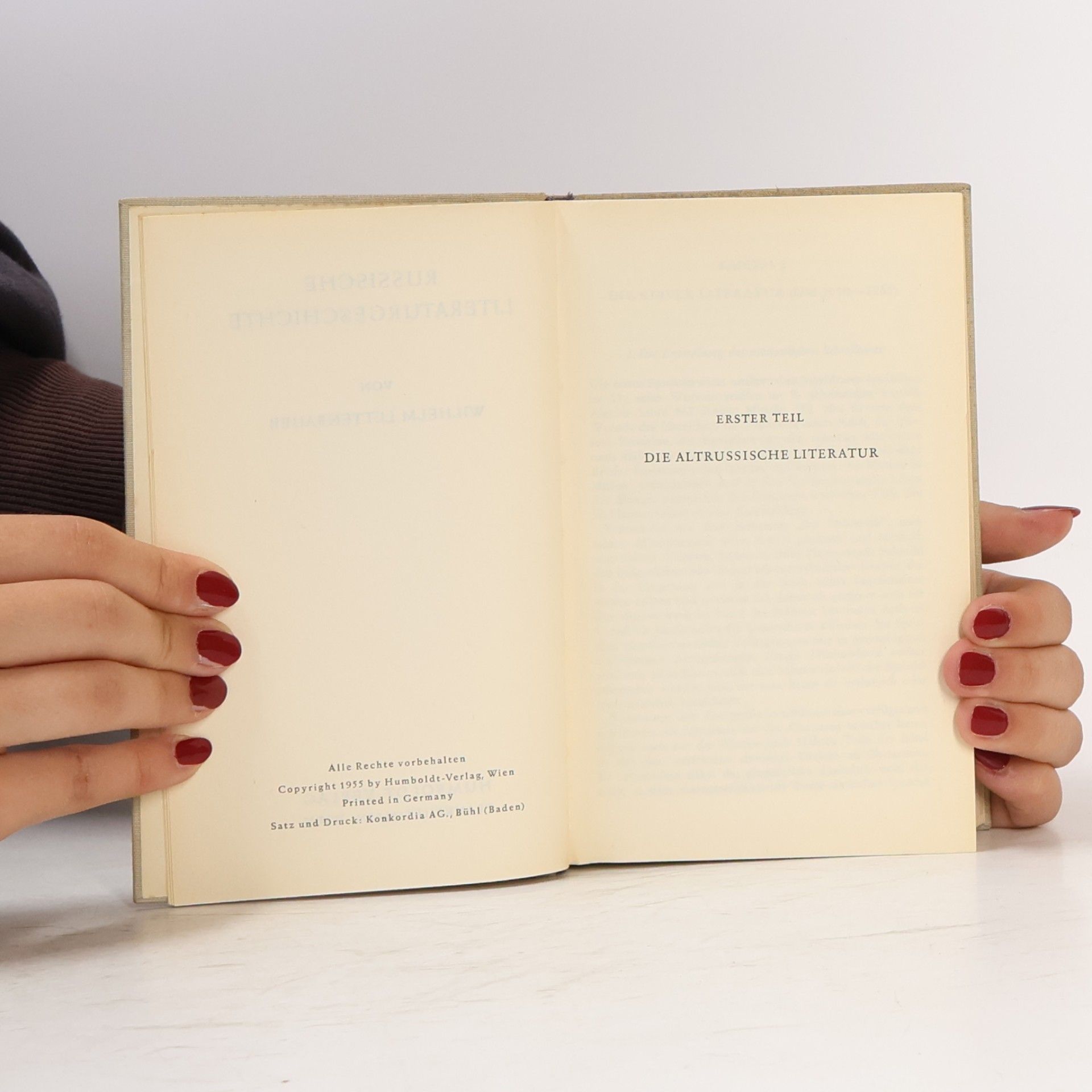 Wilhelm Lettenbauer Russische Literaturgeschichte