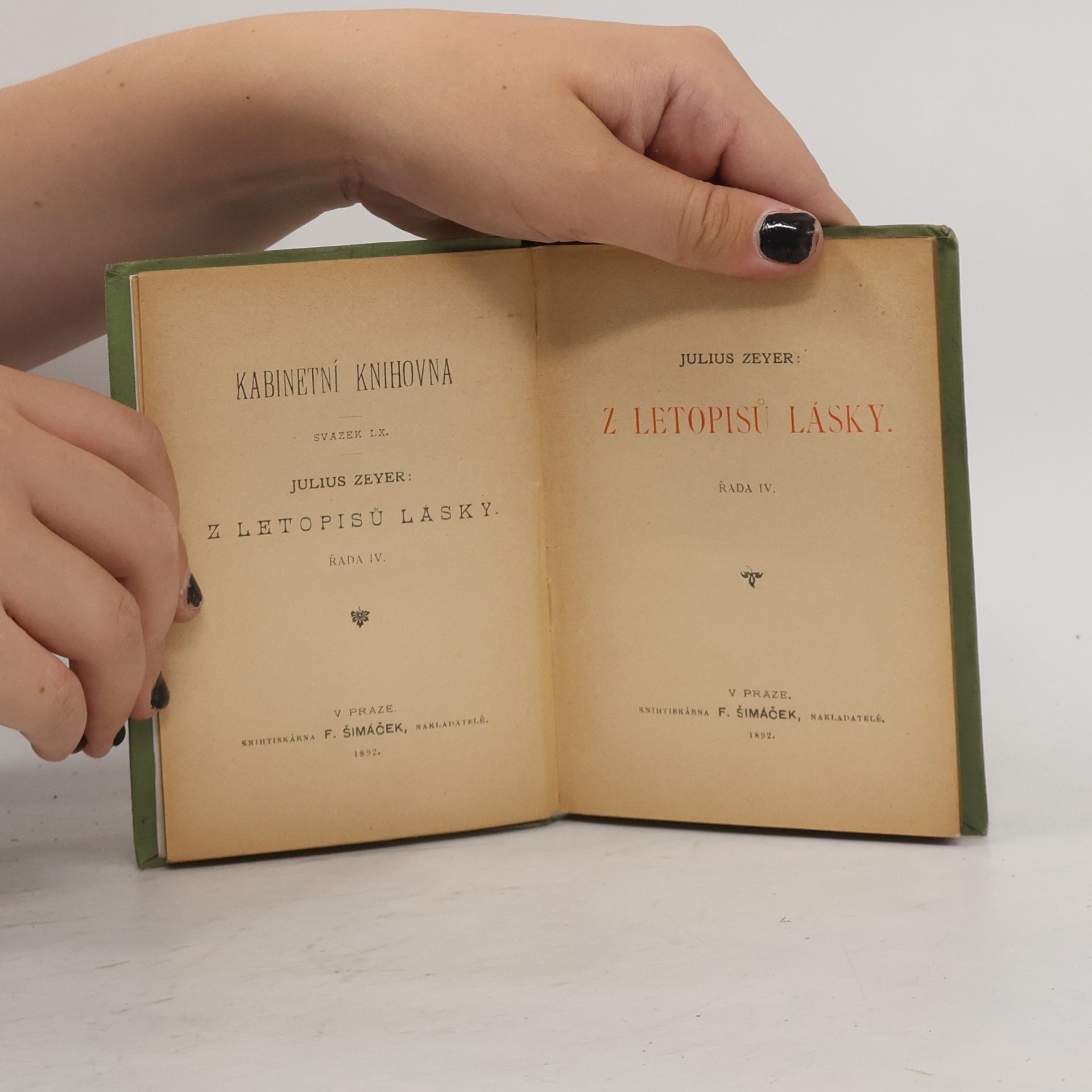 Julius Zeyer Z letopisů lásky
