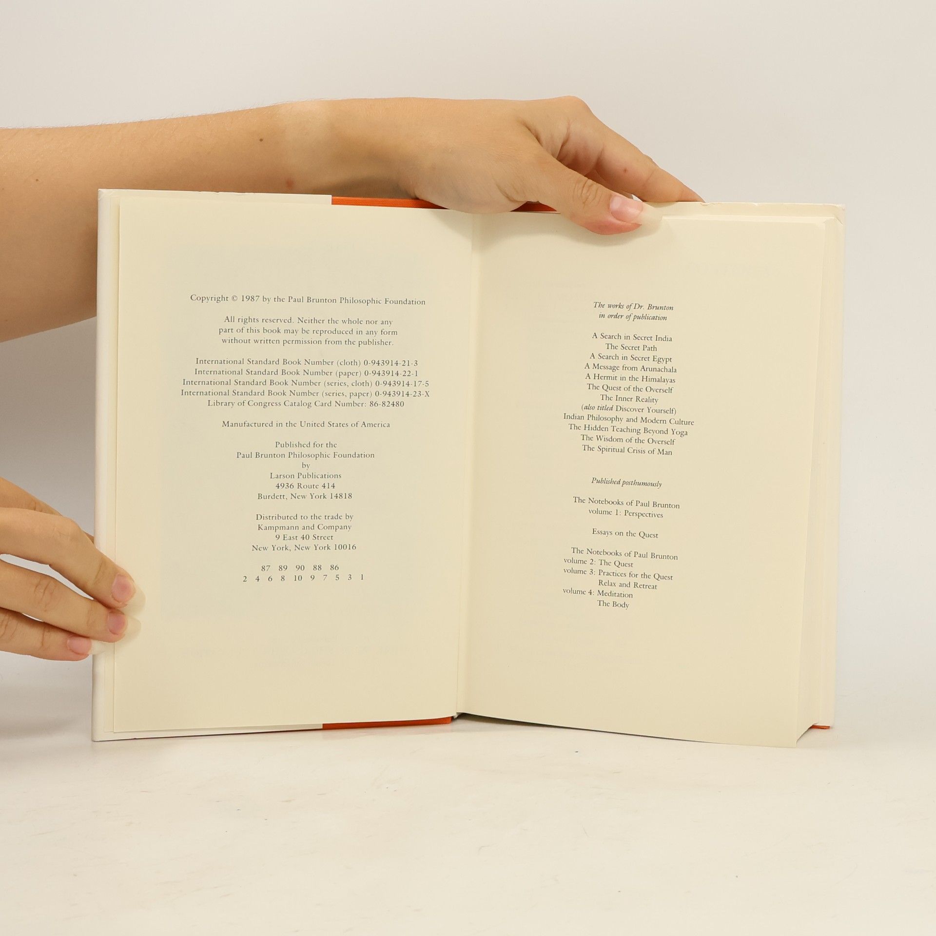 Collectif d'auteurs The Notebooks of Paul Brunton. Volume 5