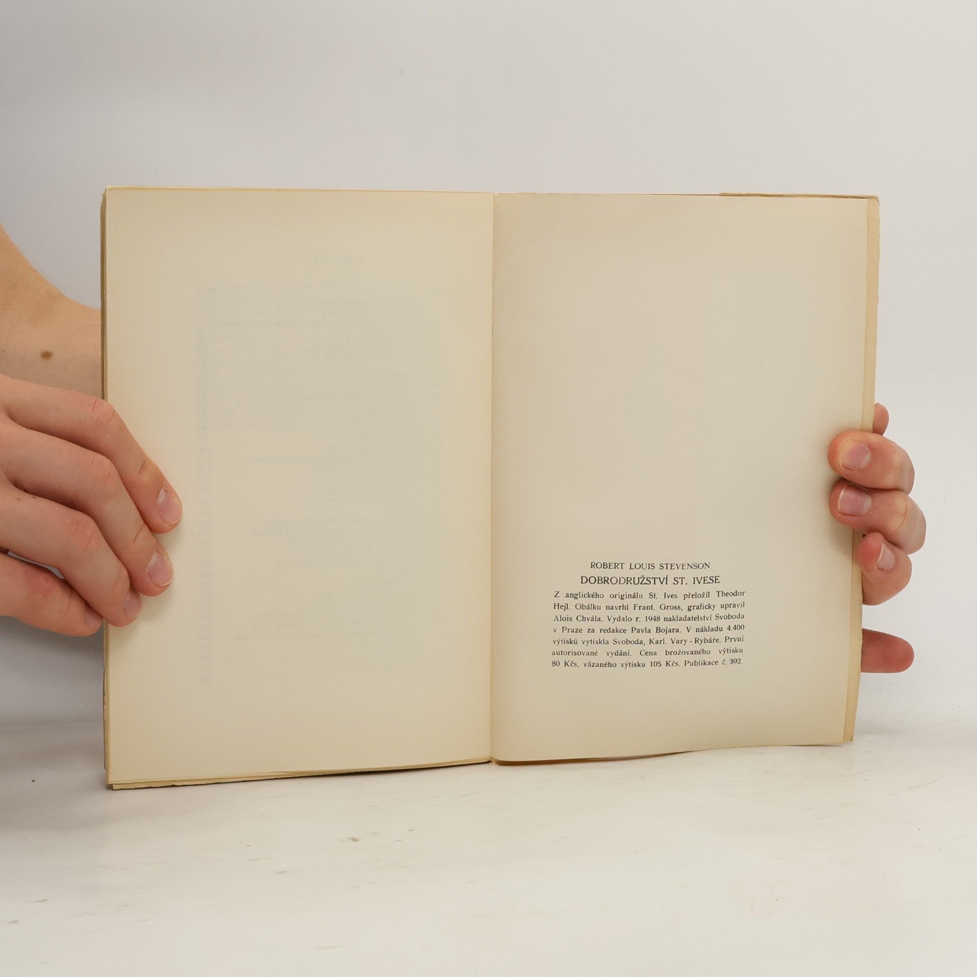 Robert Louis Stevenson Dobrodružství St. Ivese