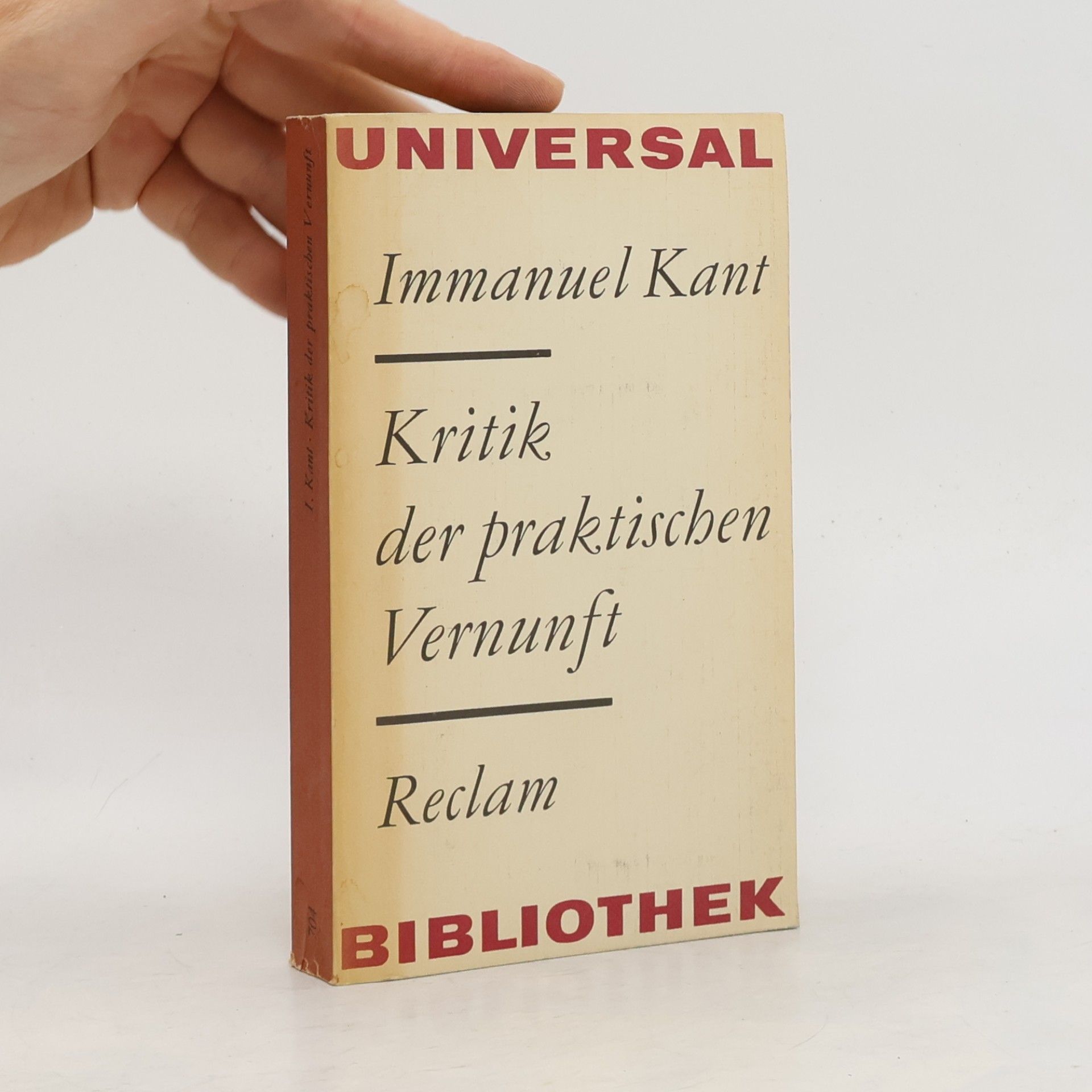 Immanuel Kant Kritik der praktischen Vernunft