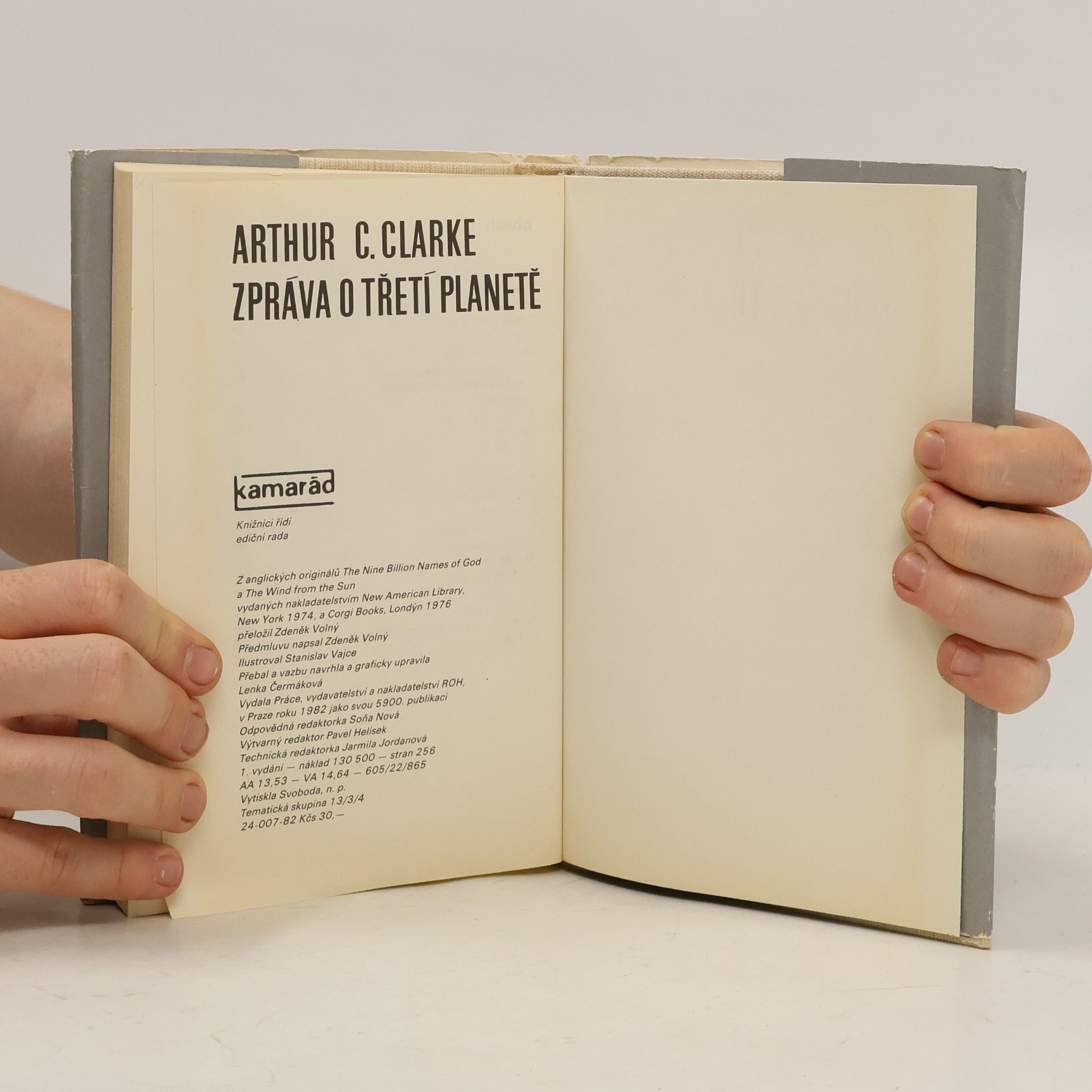 Arthur C. Clarke Zpráva o třetí planetě