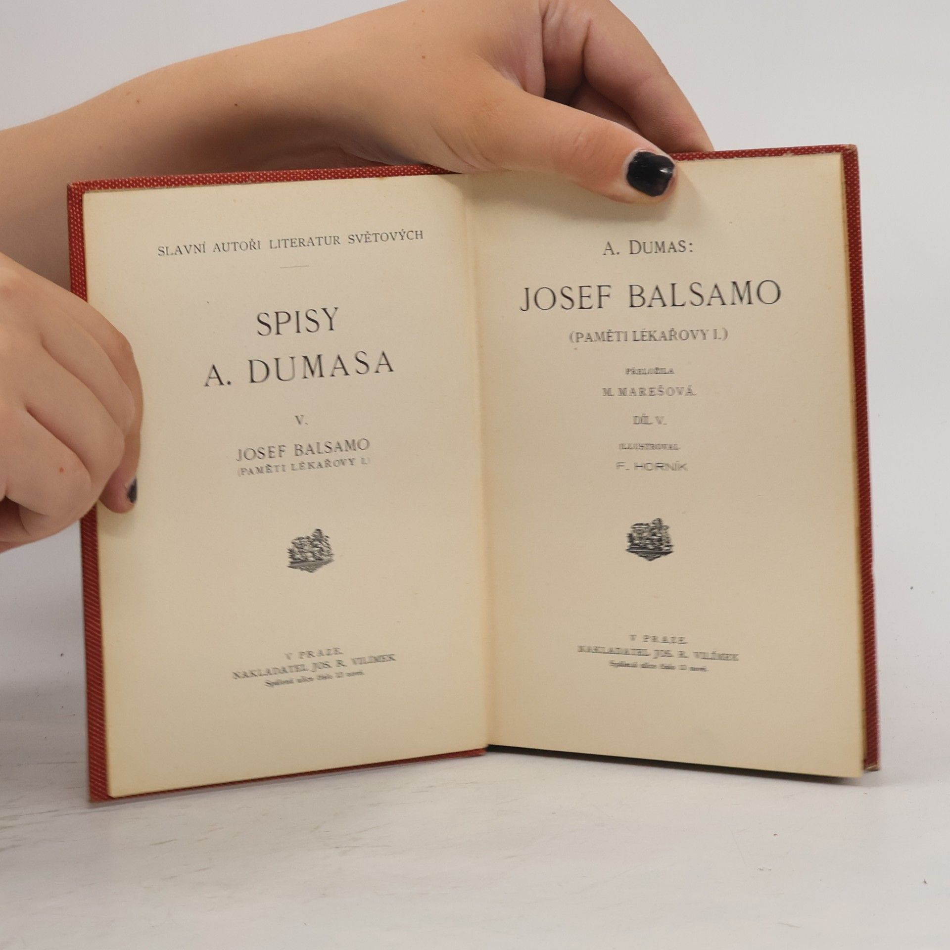 Alexandre Dumas Spisy Alex. Dumasa: Josef Balsamo V. díl