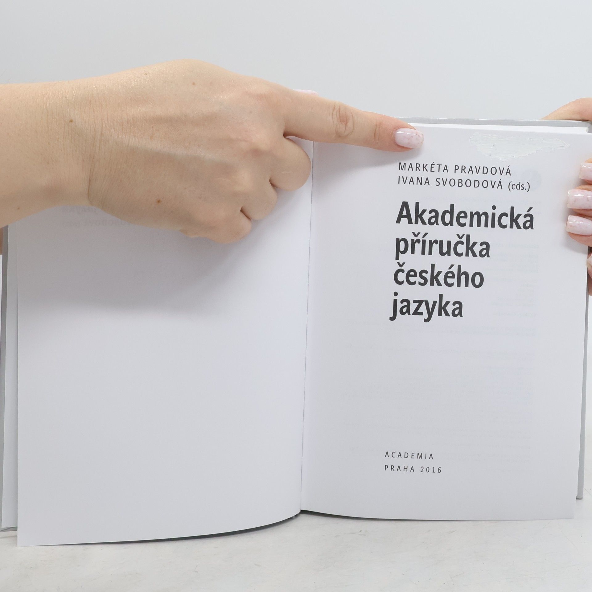 Markéta Pravdová Akademická příručka českého jazyka