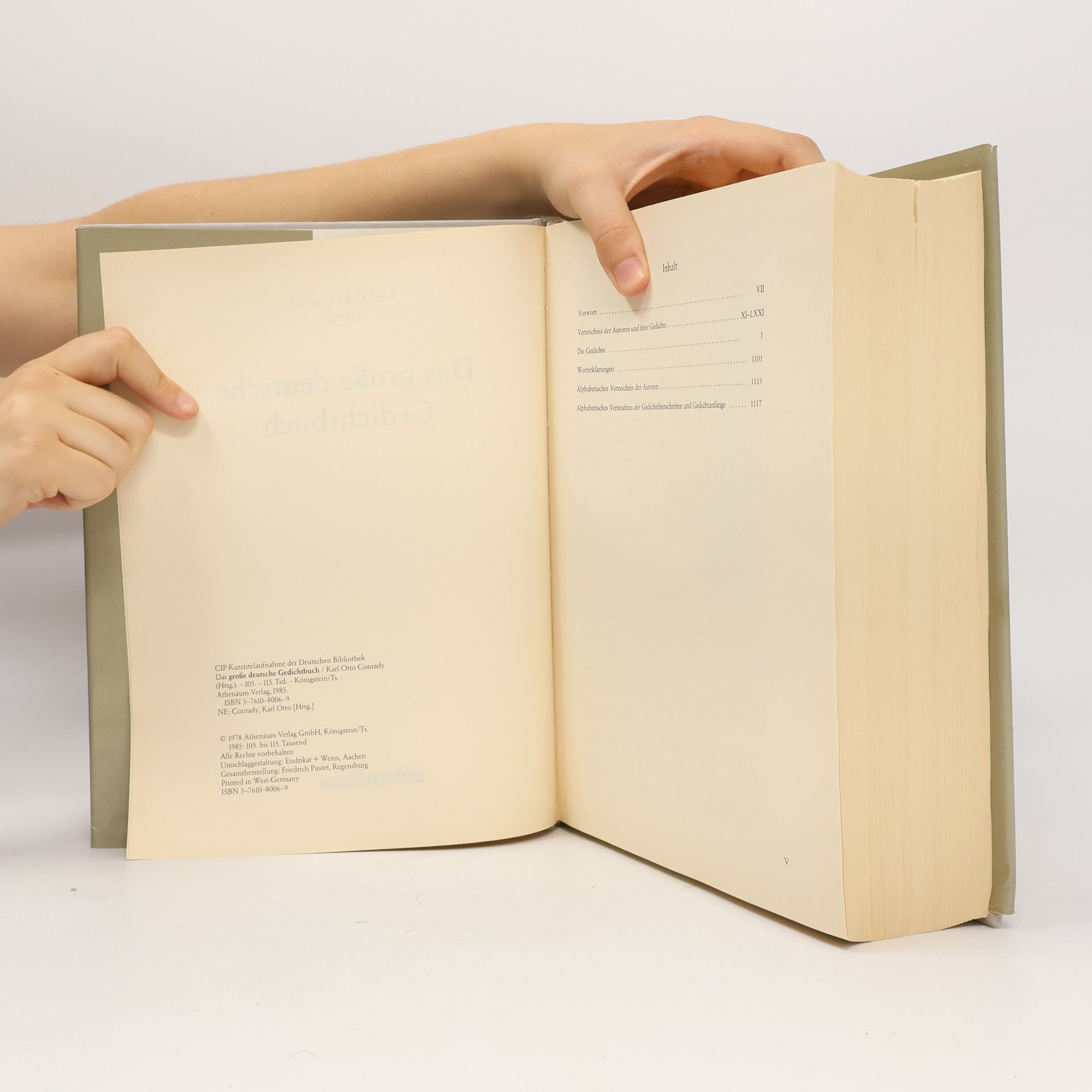Karl Otto Conrady Das große deutsche Gedichtbuch