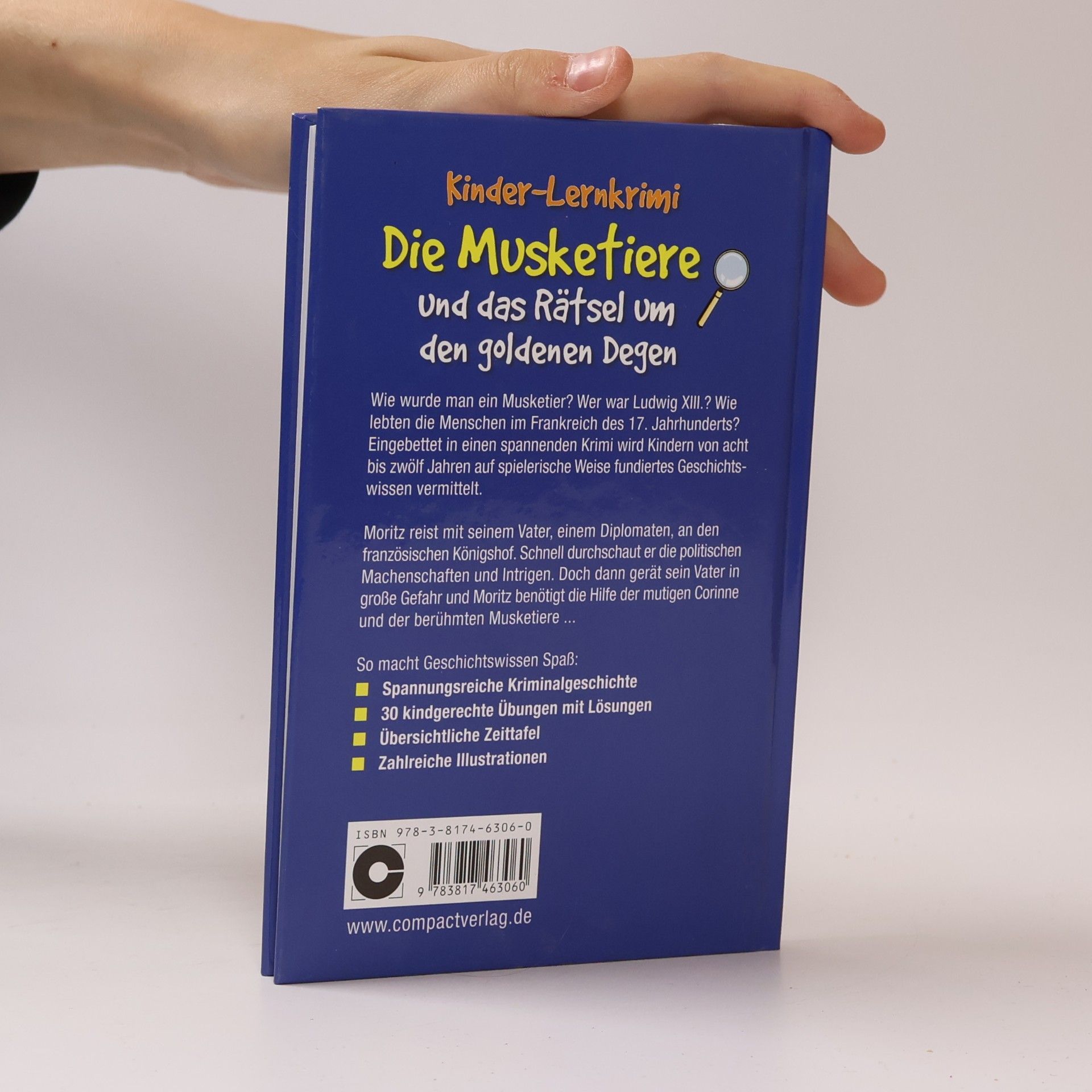 Christa Pöppelmann Kinder-Lernkrimi Weltgeschichte: Die Musketiere und das Rätsel um den goldenen Degen