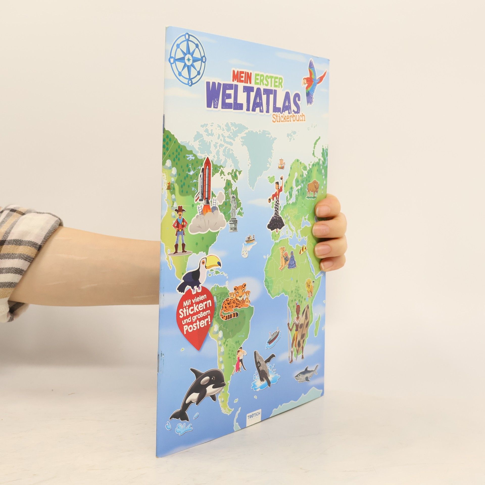 Various authors Stickerbuch "Mein erster Weltatlas"