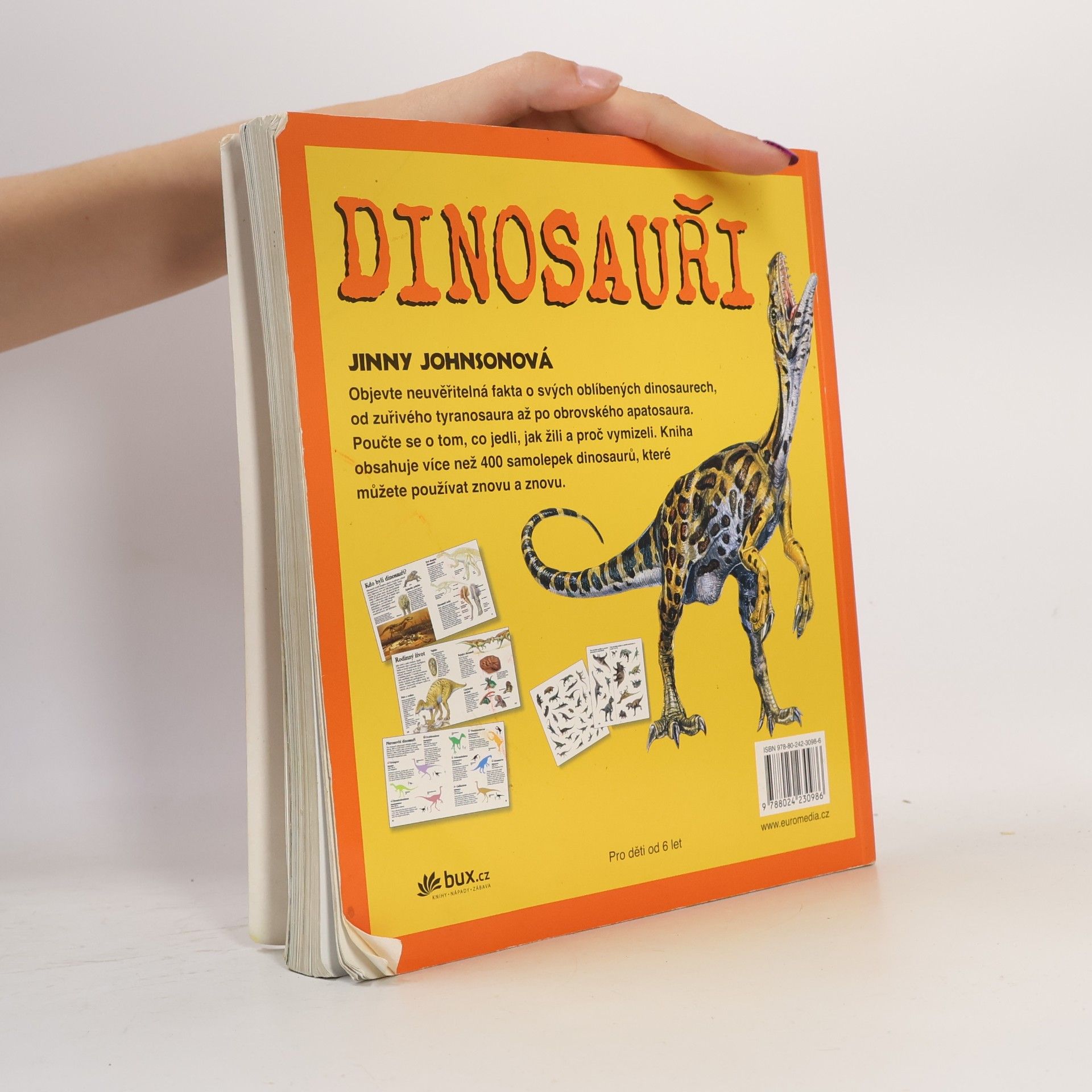 Jinny Johnson Dinosauři: nalepovací encyklopedie