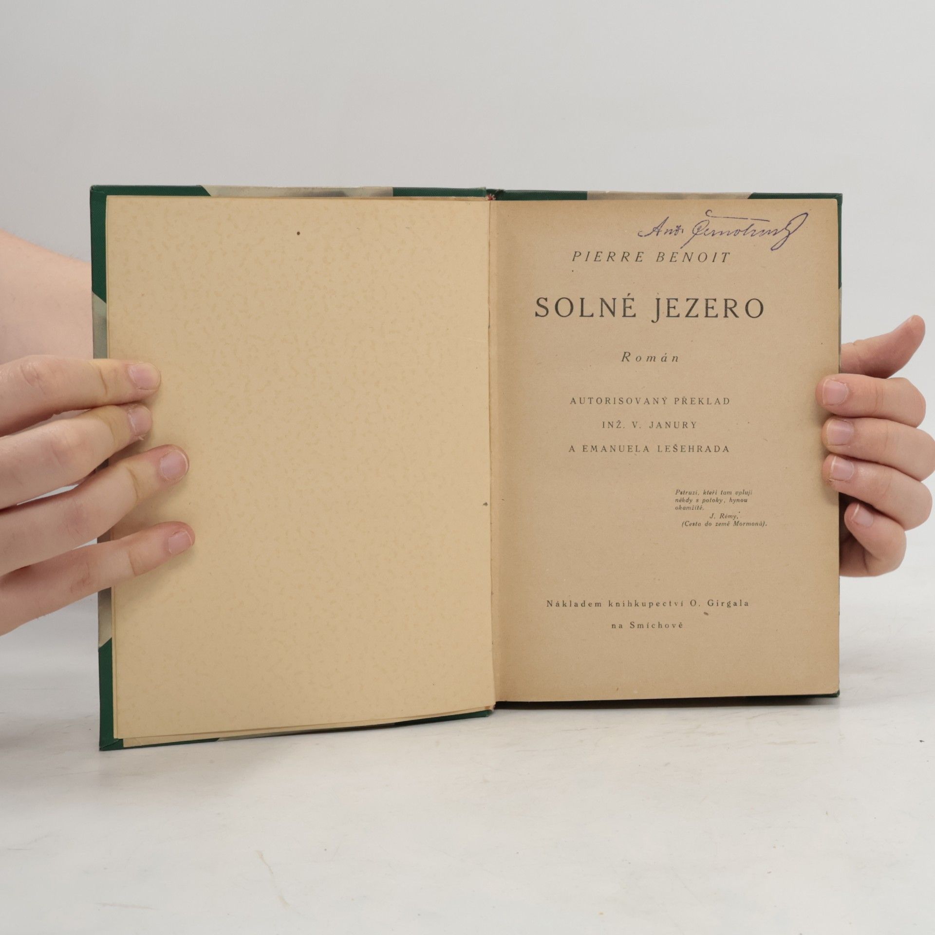 Pierre Benoit Solné jezero