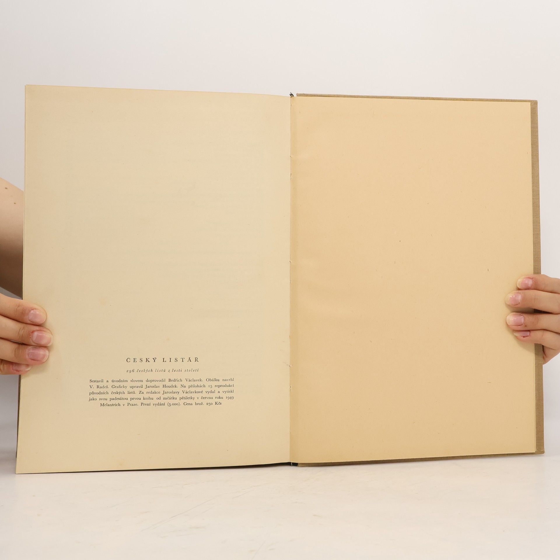Bedřich Václavek Český listář. 296 českých listů z šesti století