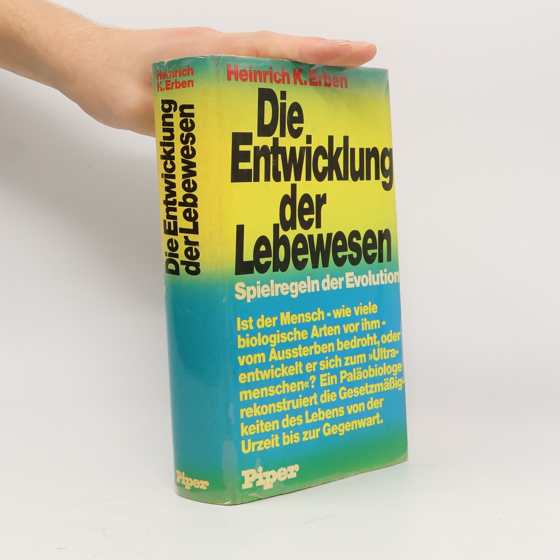 Heinrich Karl Erben Die Entwicklung der Lebewesen