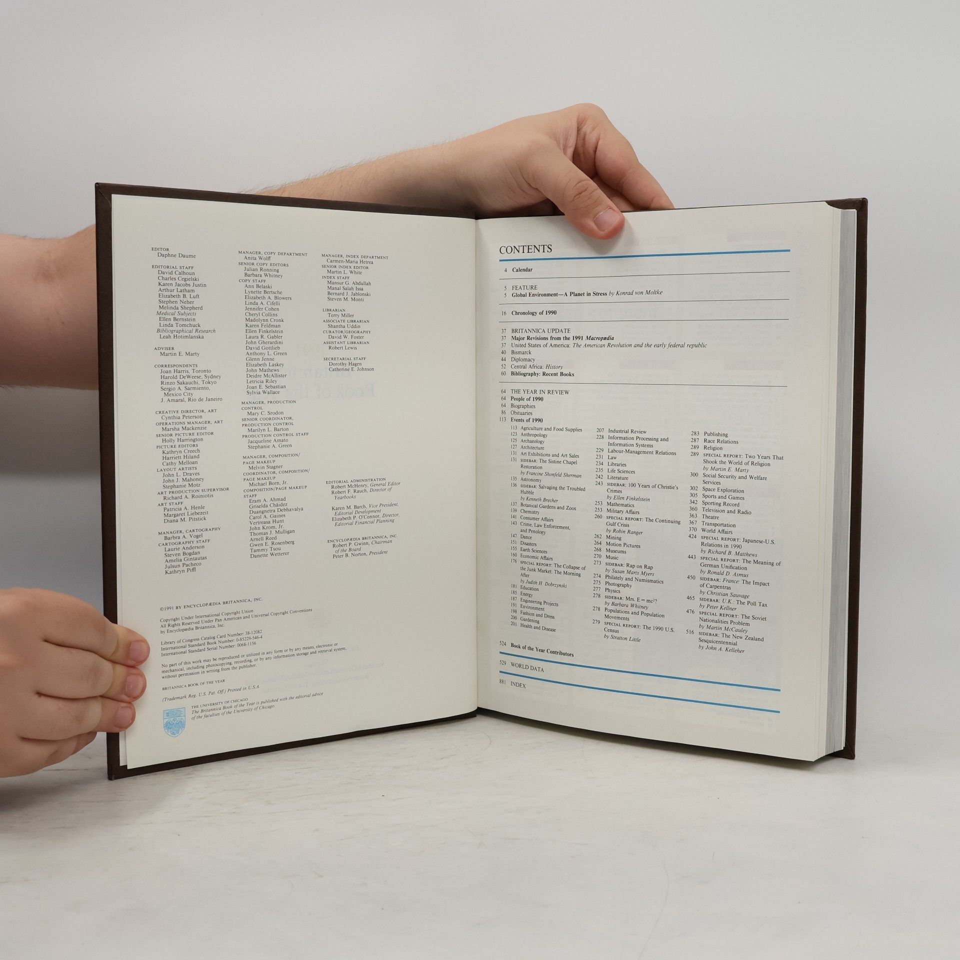 Autores varios Britannica World Data. Annual 1991