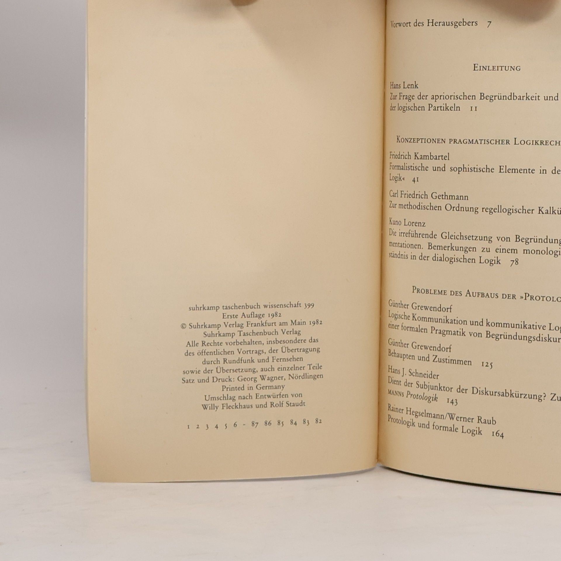 Carl Fr. Gethmann Logik und Pragmatik
