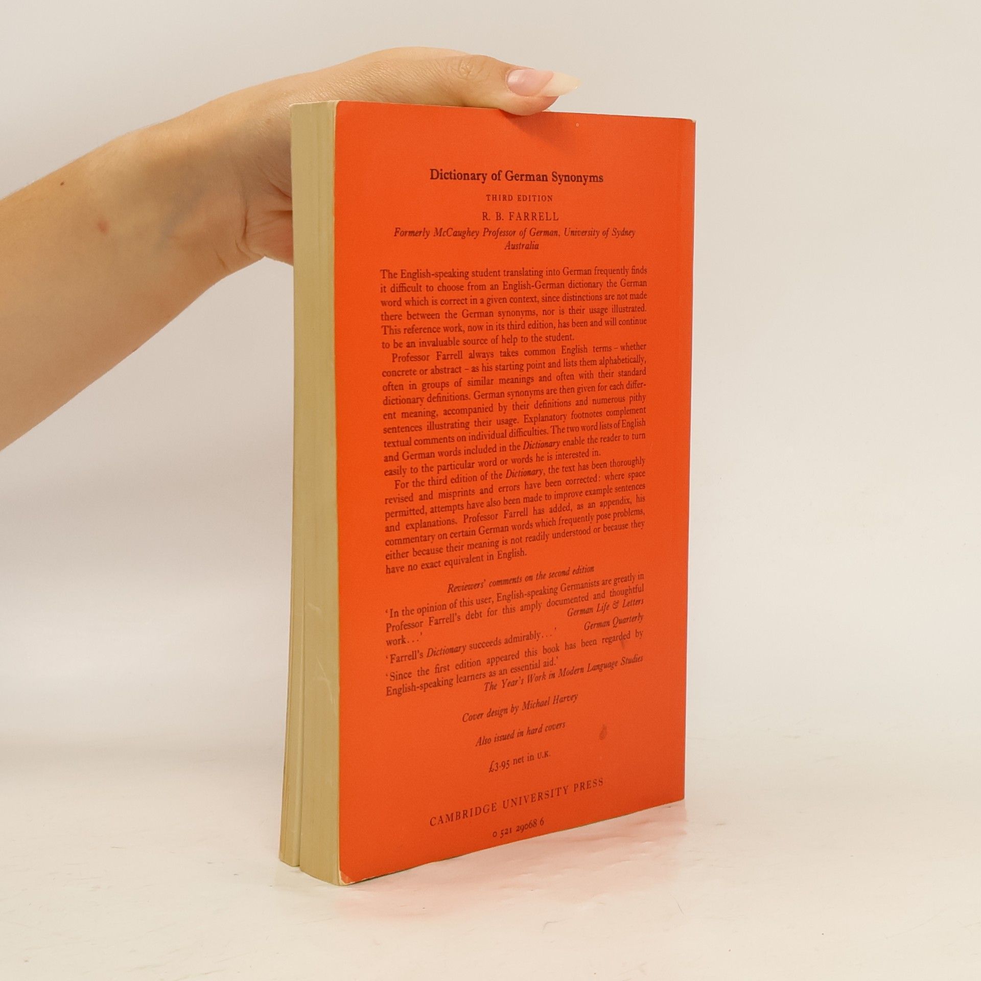 Ralph B. Farrell Dictionary of German synonyms