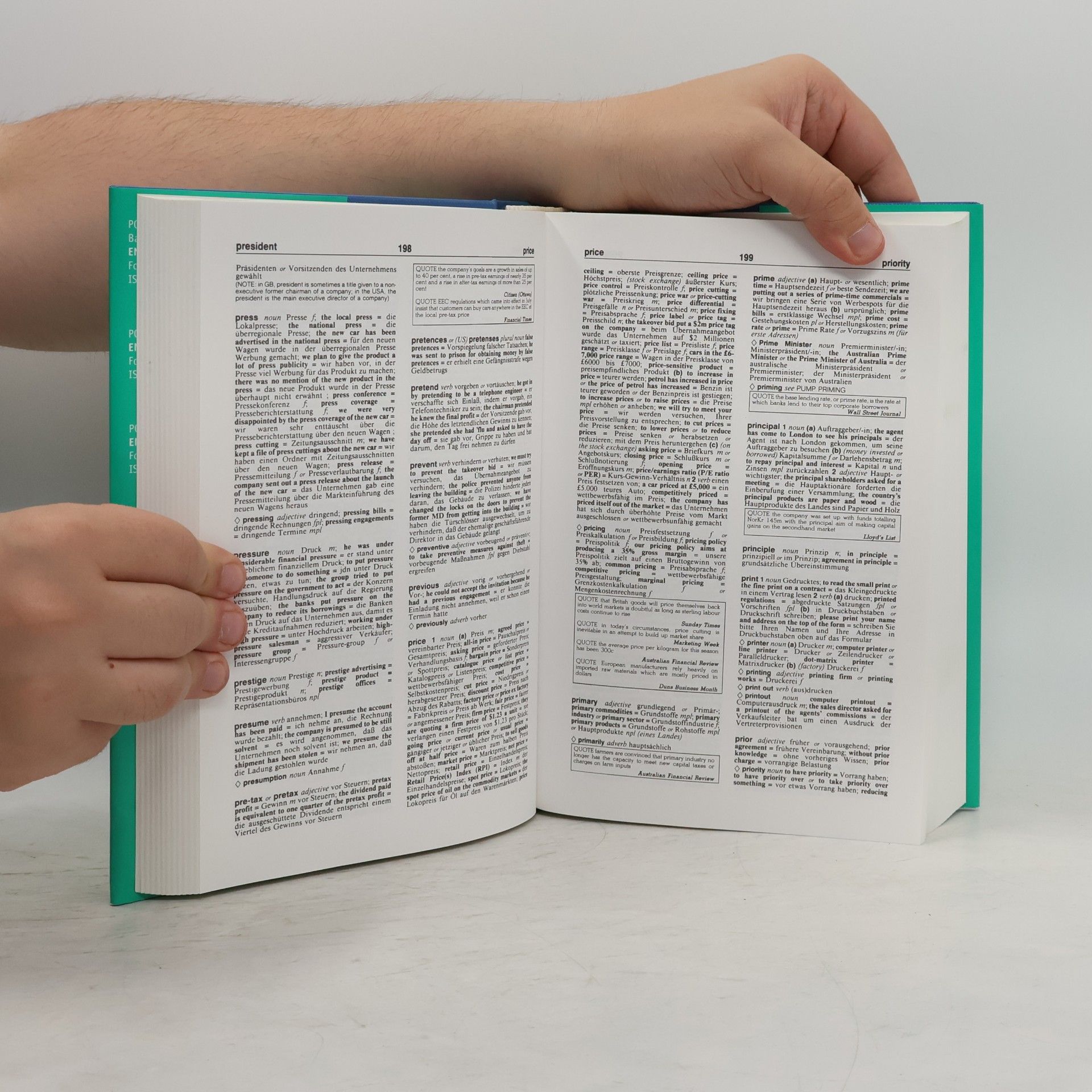 Peter Hodgson Collin PONS Großes Fachwörterbuch Englisch-Deutsch, Deutsch-Englisch