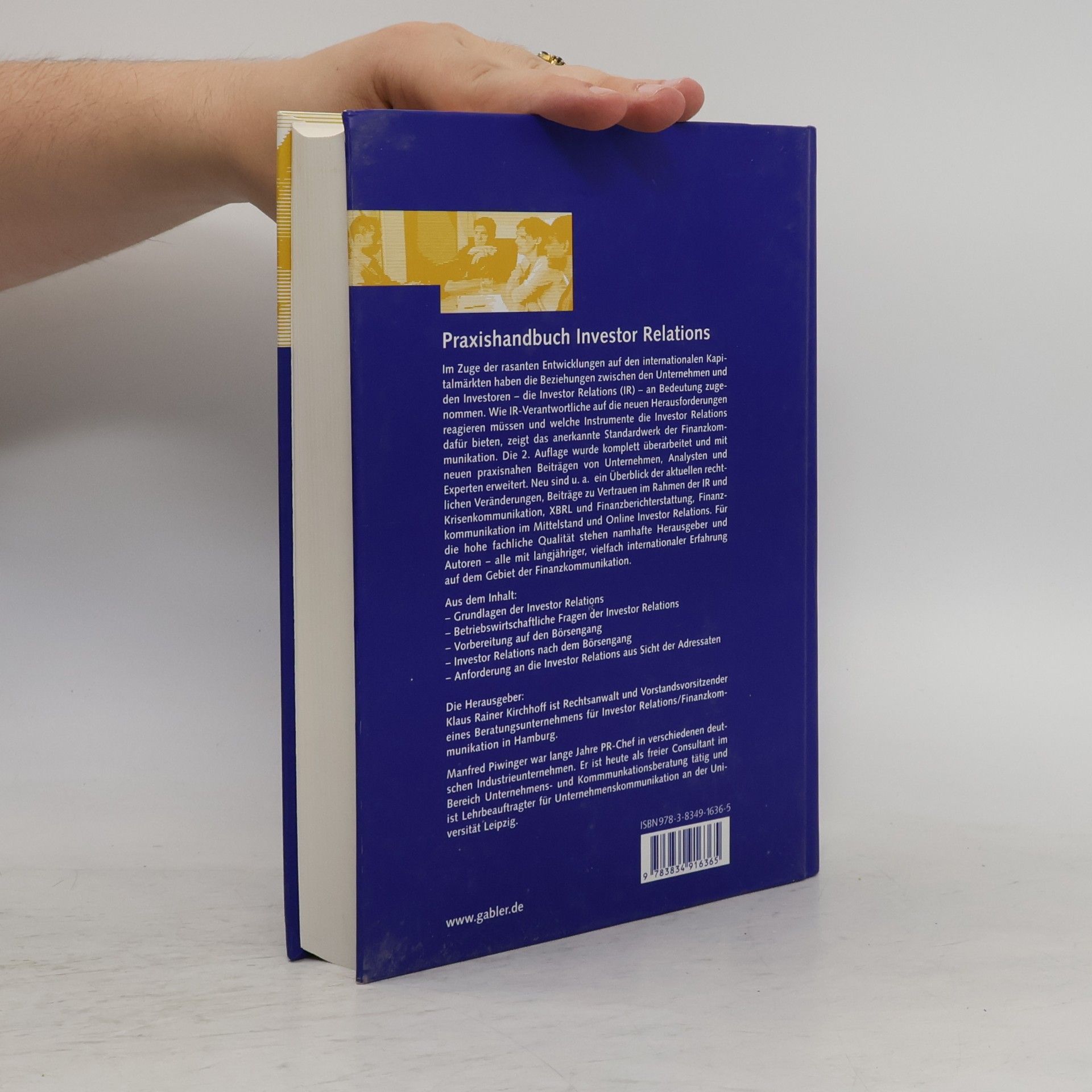 Klaus Rainer Kirchhoff Praxishandbuch Investor-Relations