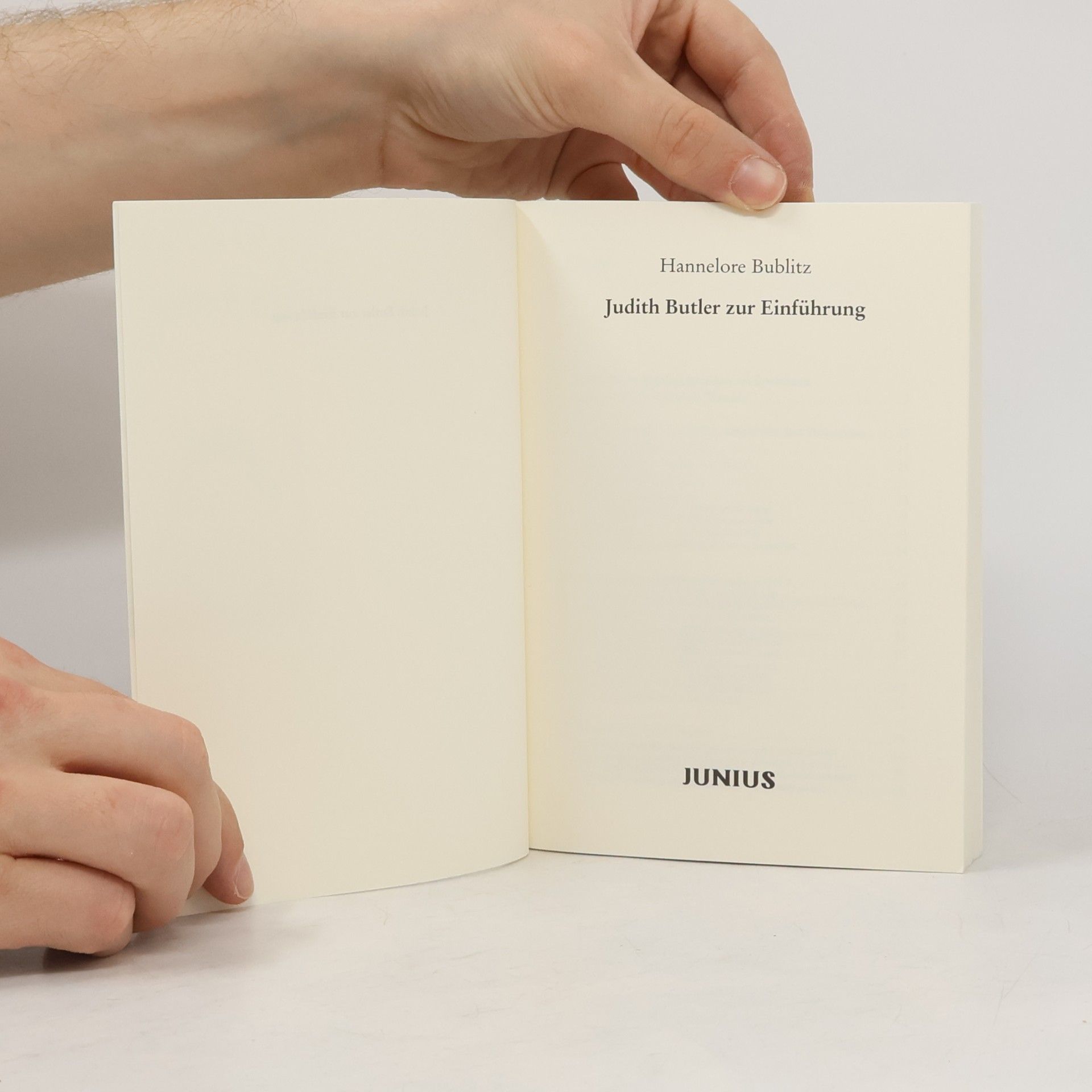 Hannelore Bublitz Judith Butler zur Einführung