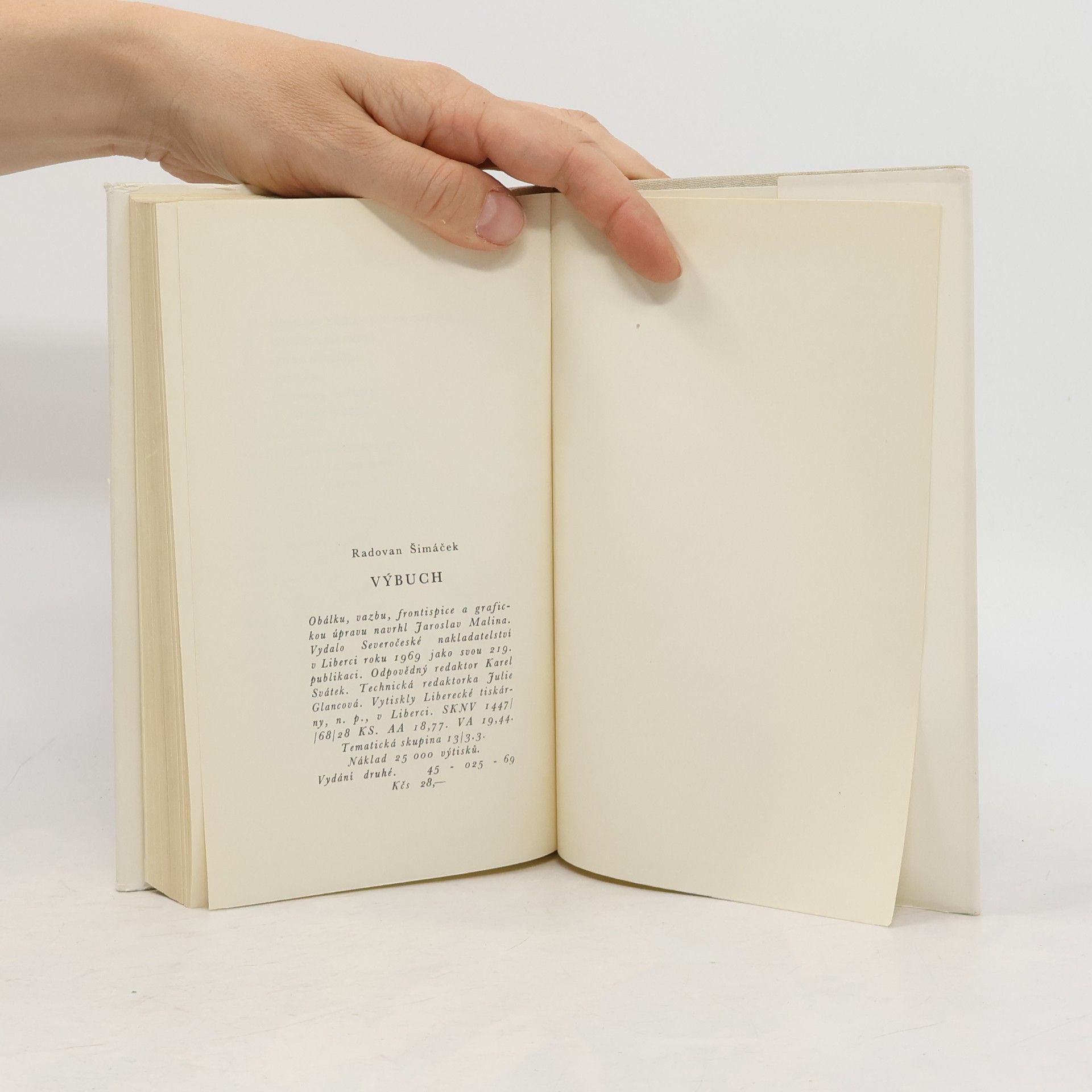 Radovan Šimáček Výbuch