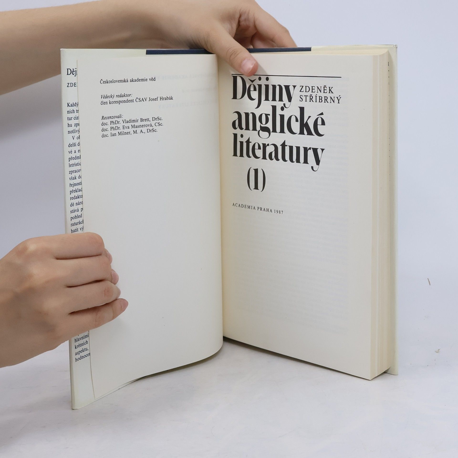 Zdeněk Stříbrný Dějiny anglické literatury 1