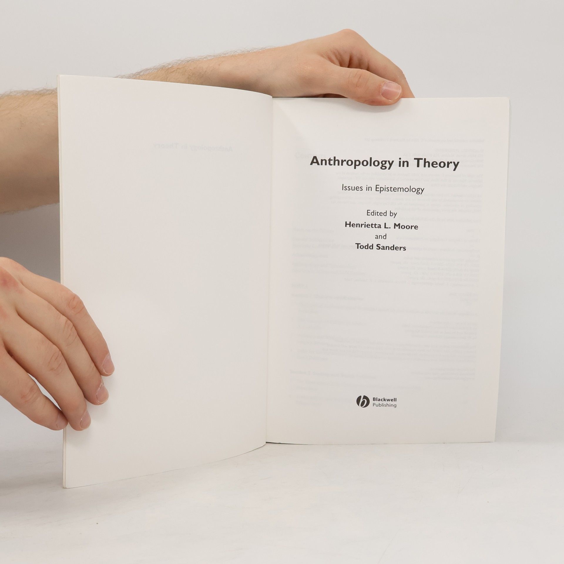 Henrietta L. Moore Anthropology in Theory
