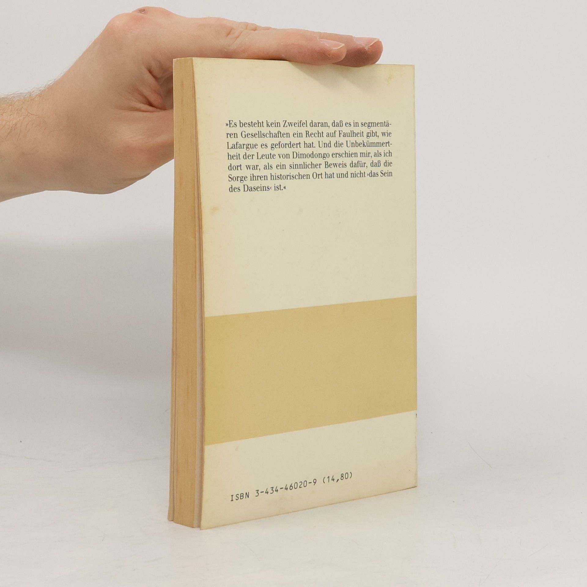 Fritz Kramer EVA Taschenbücher, Bd.20, Gesellschaften ohne Staat, Genealogie und Solidarität