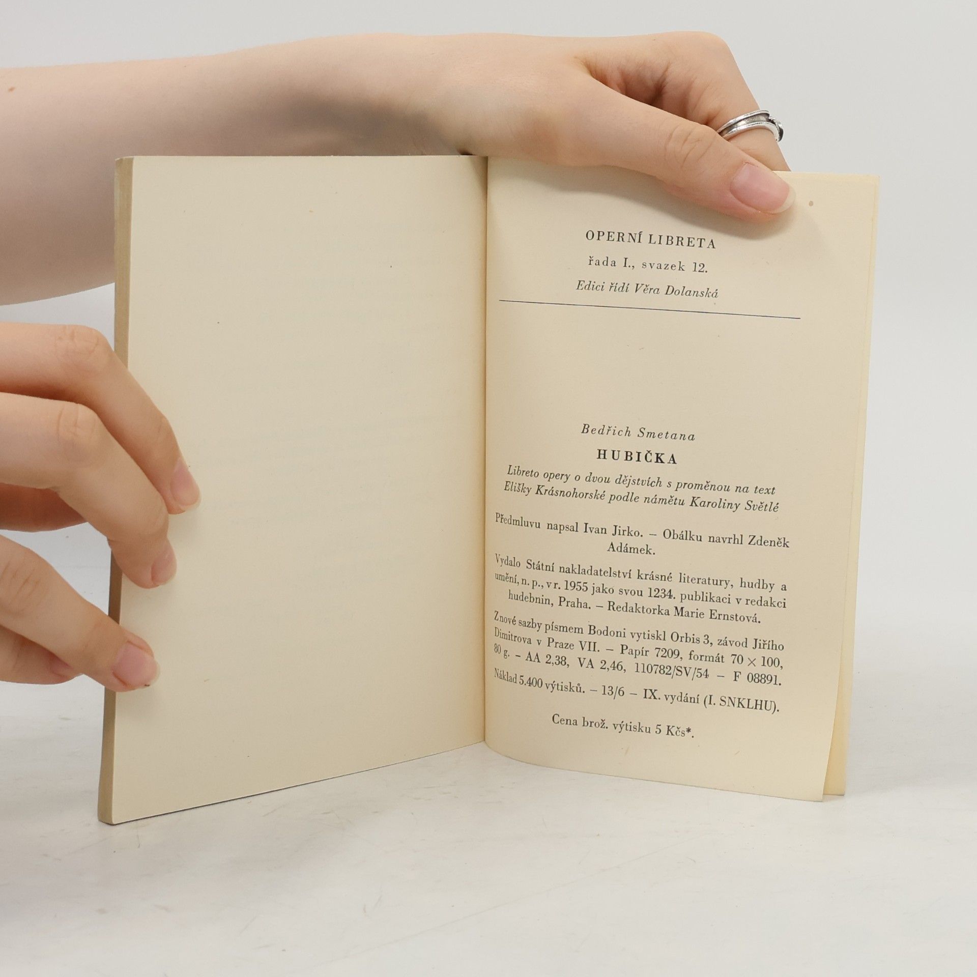 Bedřich Smetana Operní libreta I-12