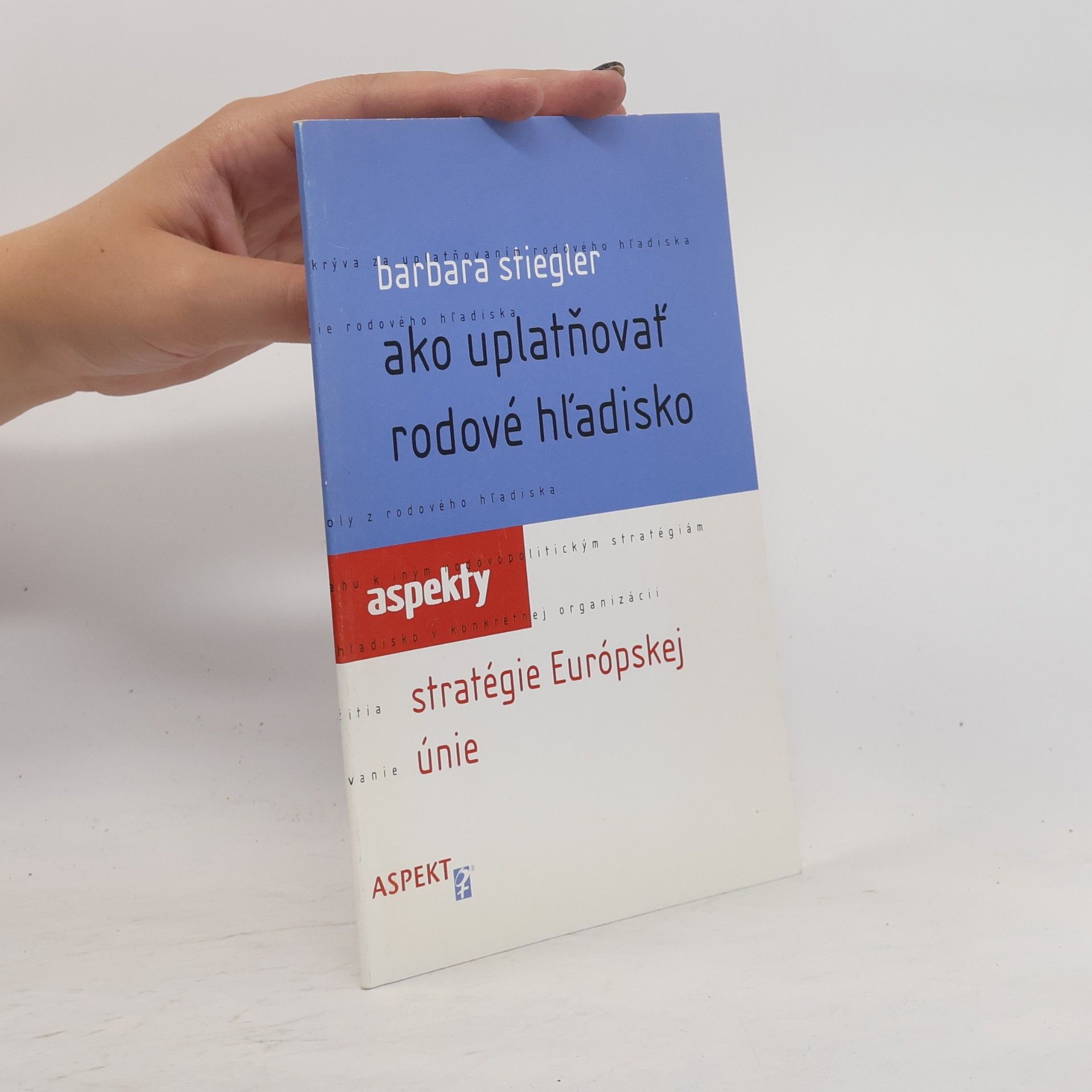 Barbara Stiegler Ako uplatňovať rodové hľadisko