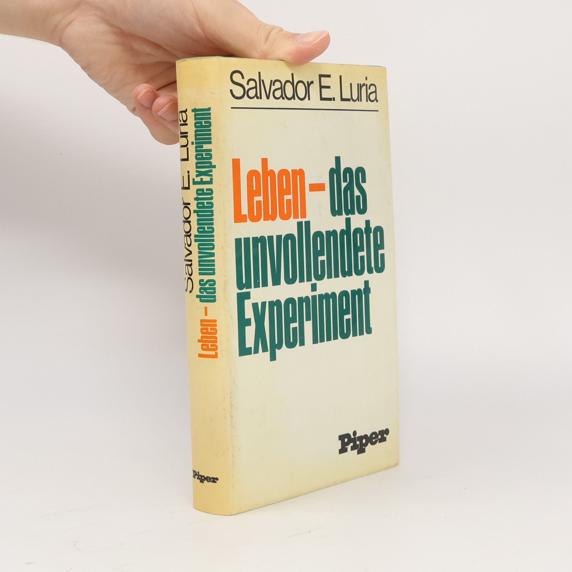 Salvador E. Luria Leben, das unvollendete Experiment