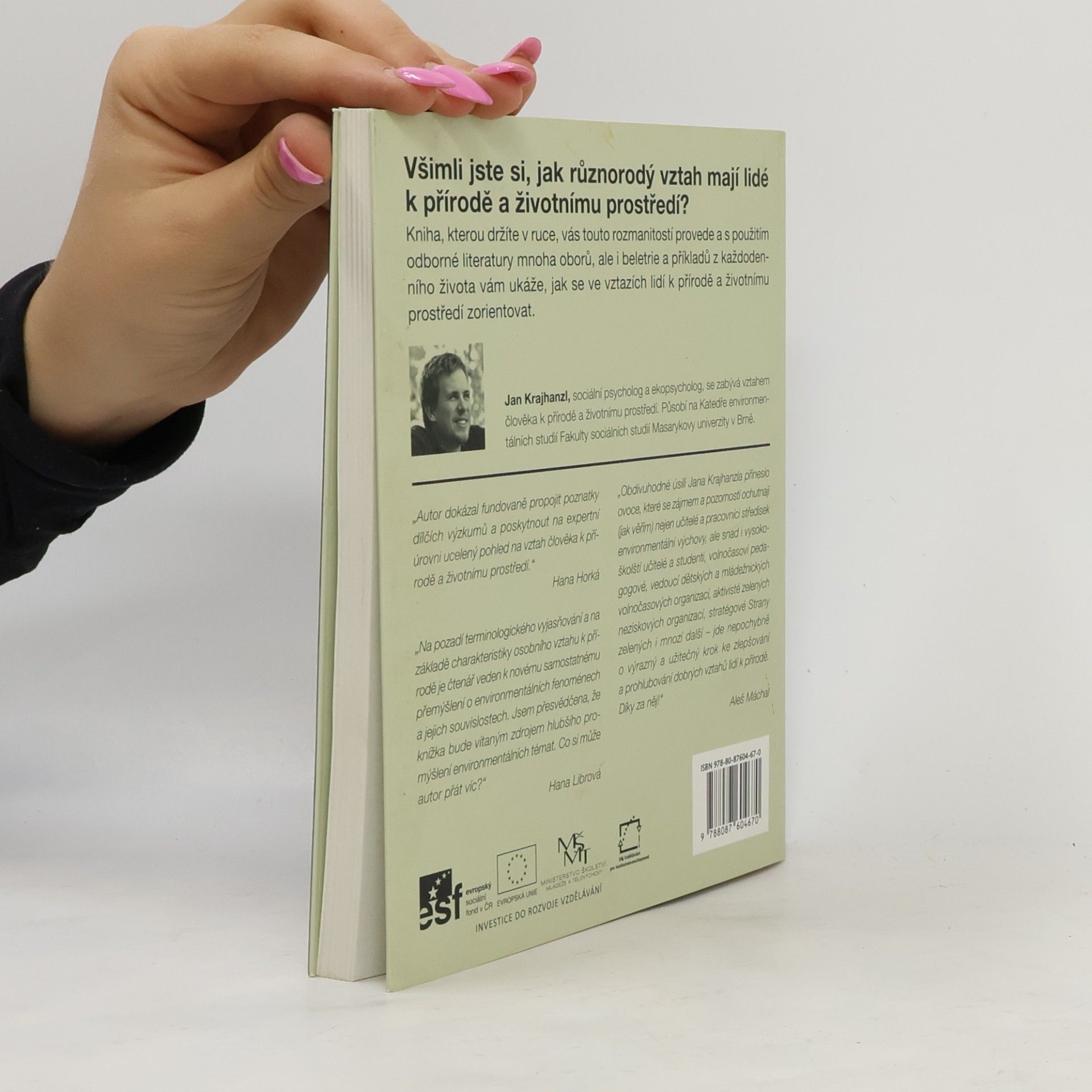 Jan Krajhanzl Psychologie vztahu k přírodě a životnímu prostředí