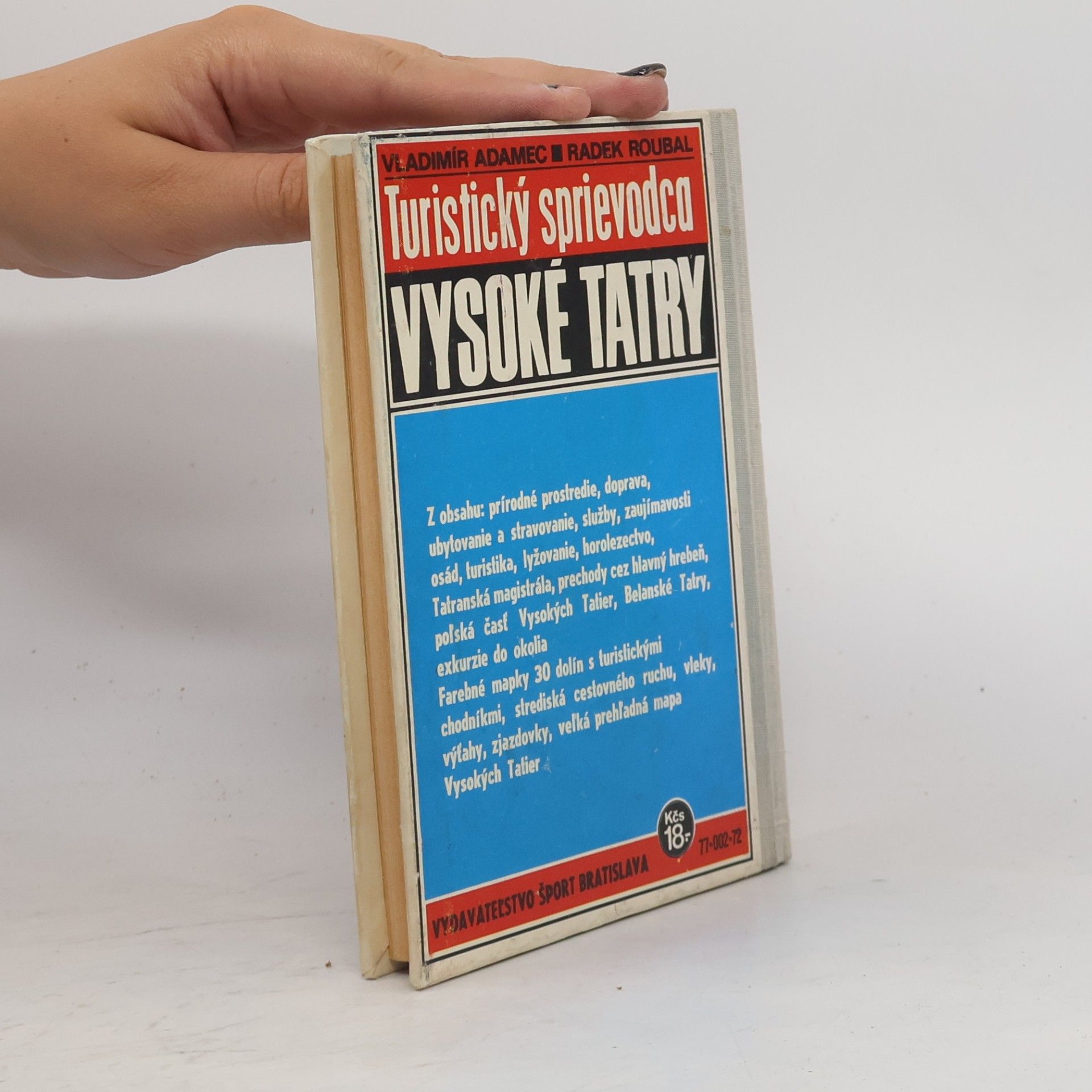 Vladimír Adamec Vysoké Tatry. Turistický sprievodca