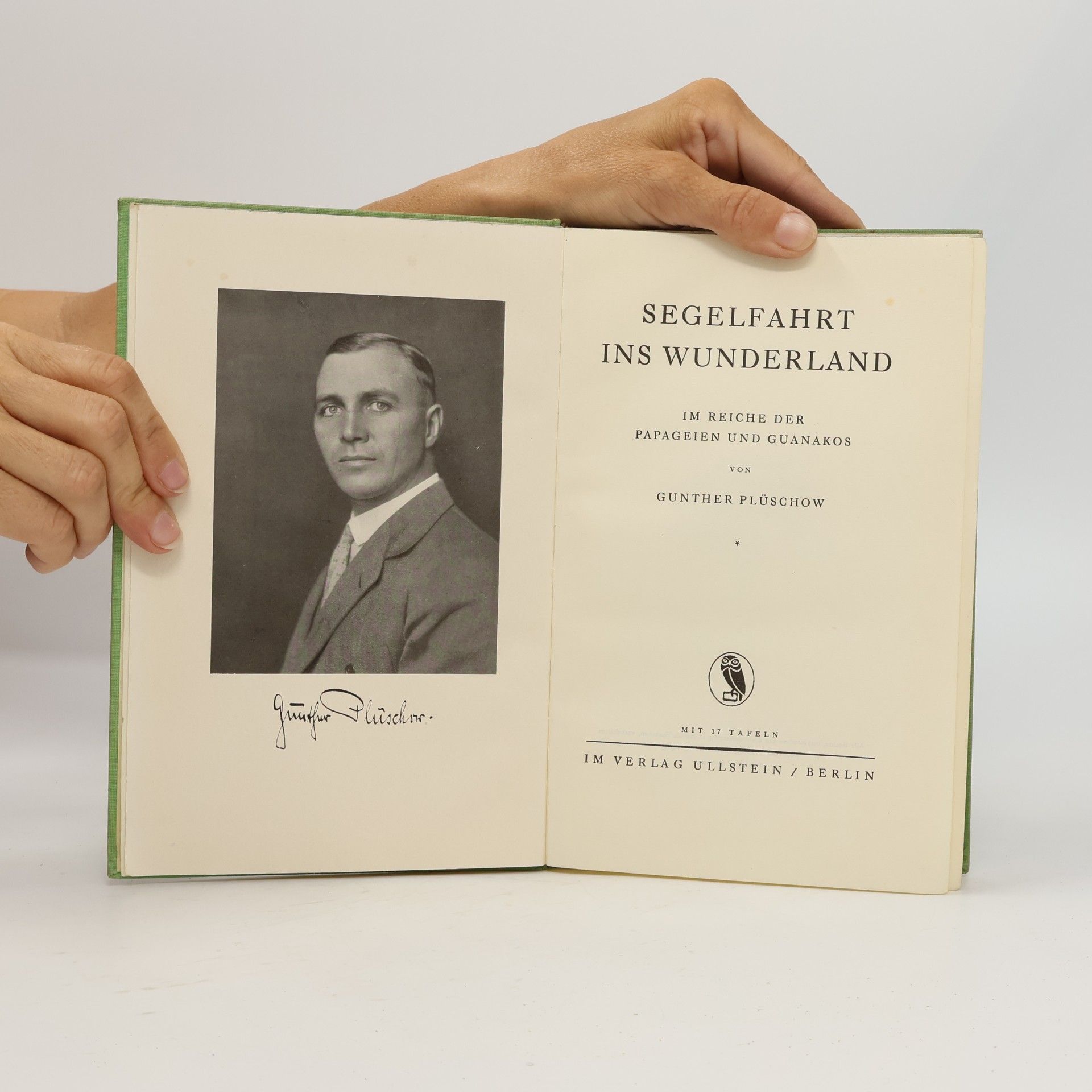 Gunther Plüschow Segelfahrt ins Wunderland