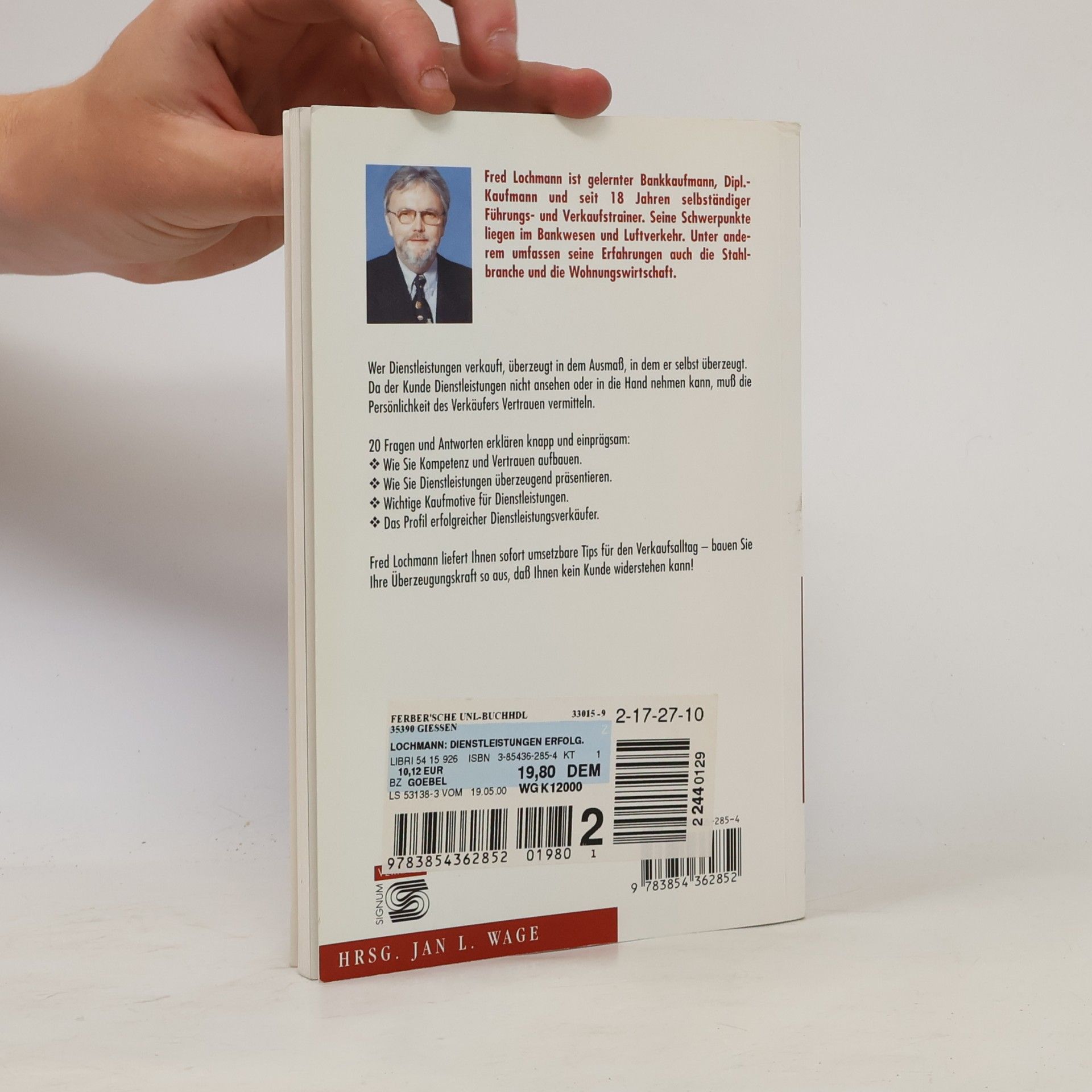 Fred Lochmann Dienstleistungen erfolgreich verkaufen