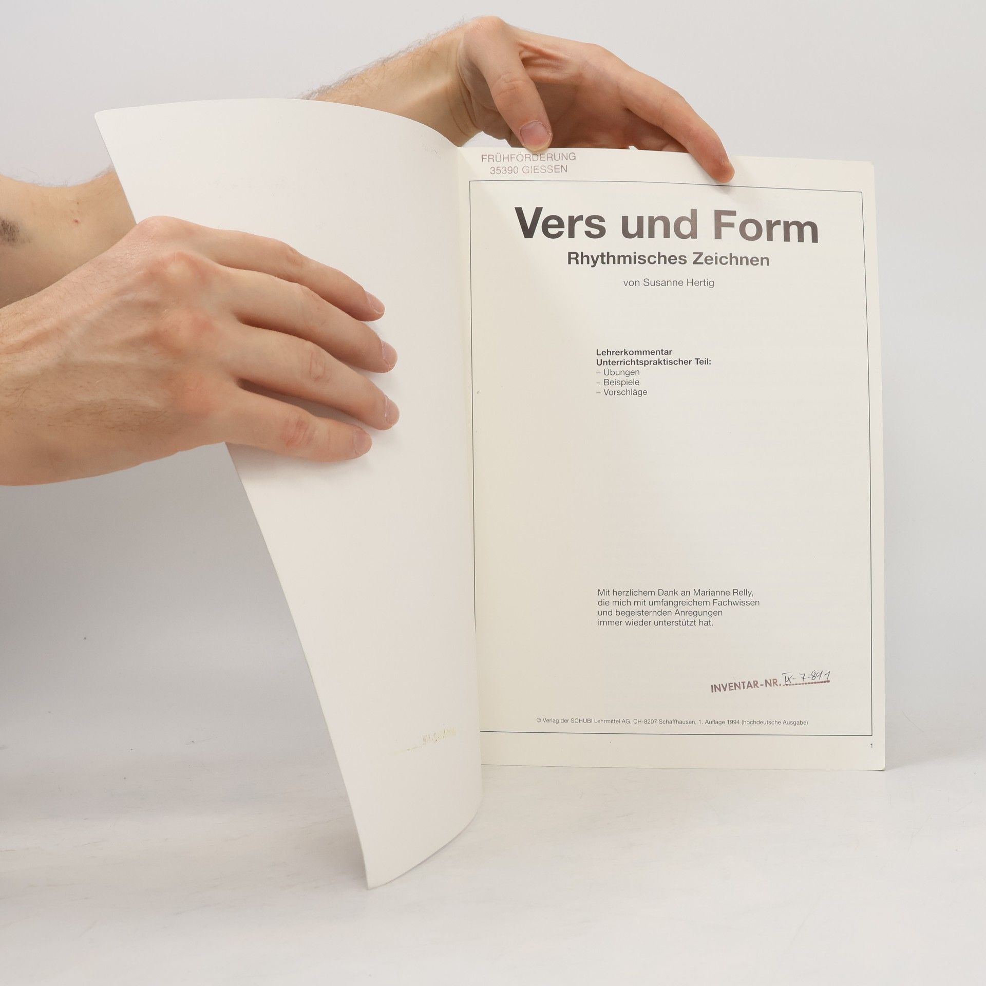 Susanne Hertig Vers und Form