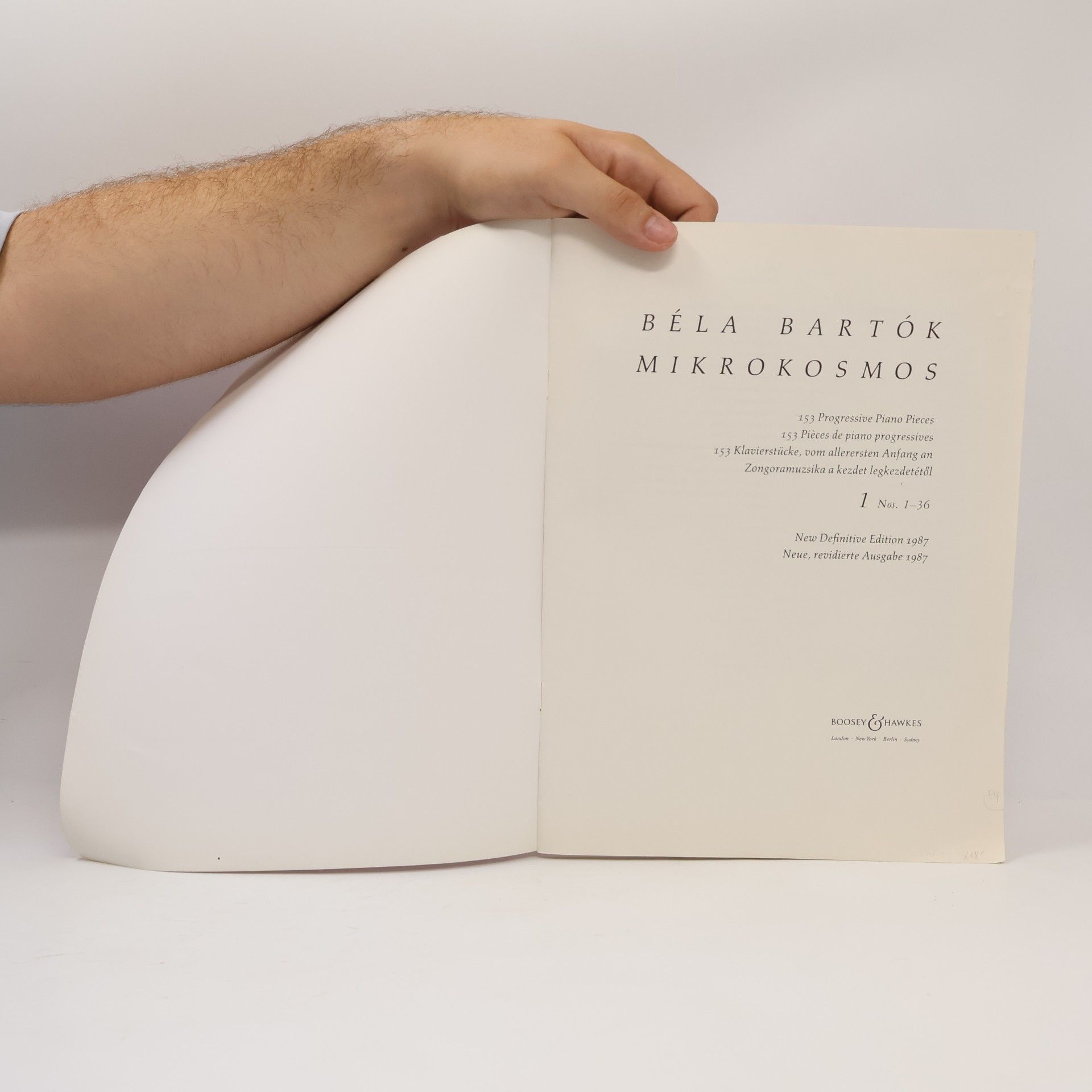 Béla Bartók Mikrokosmos 1
