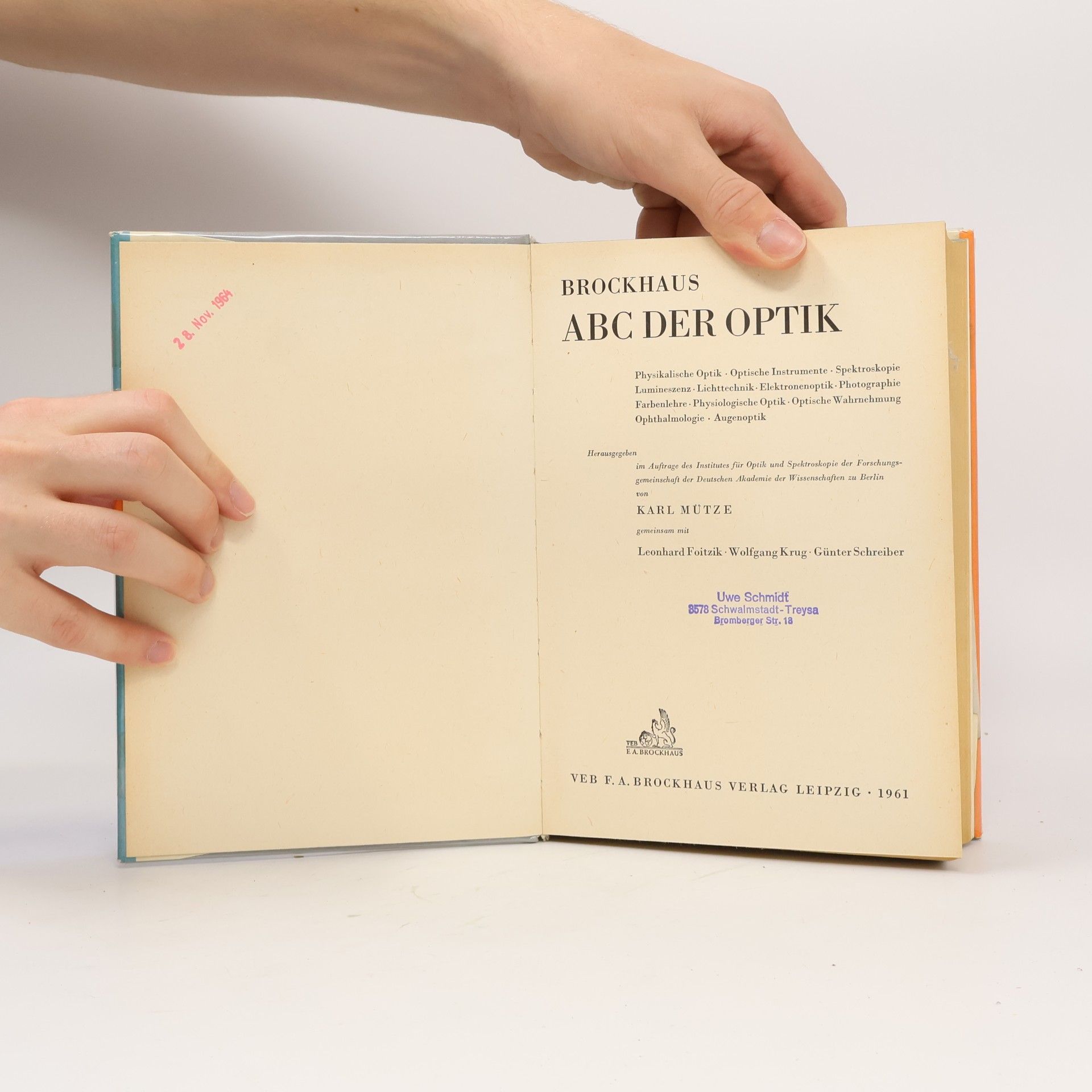 Autorenkollektiv Brockhaus ABC der optik