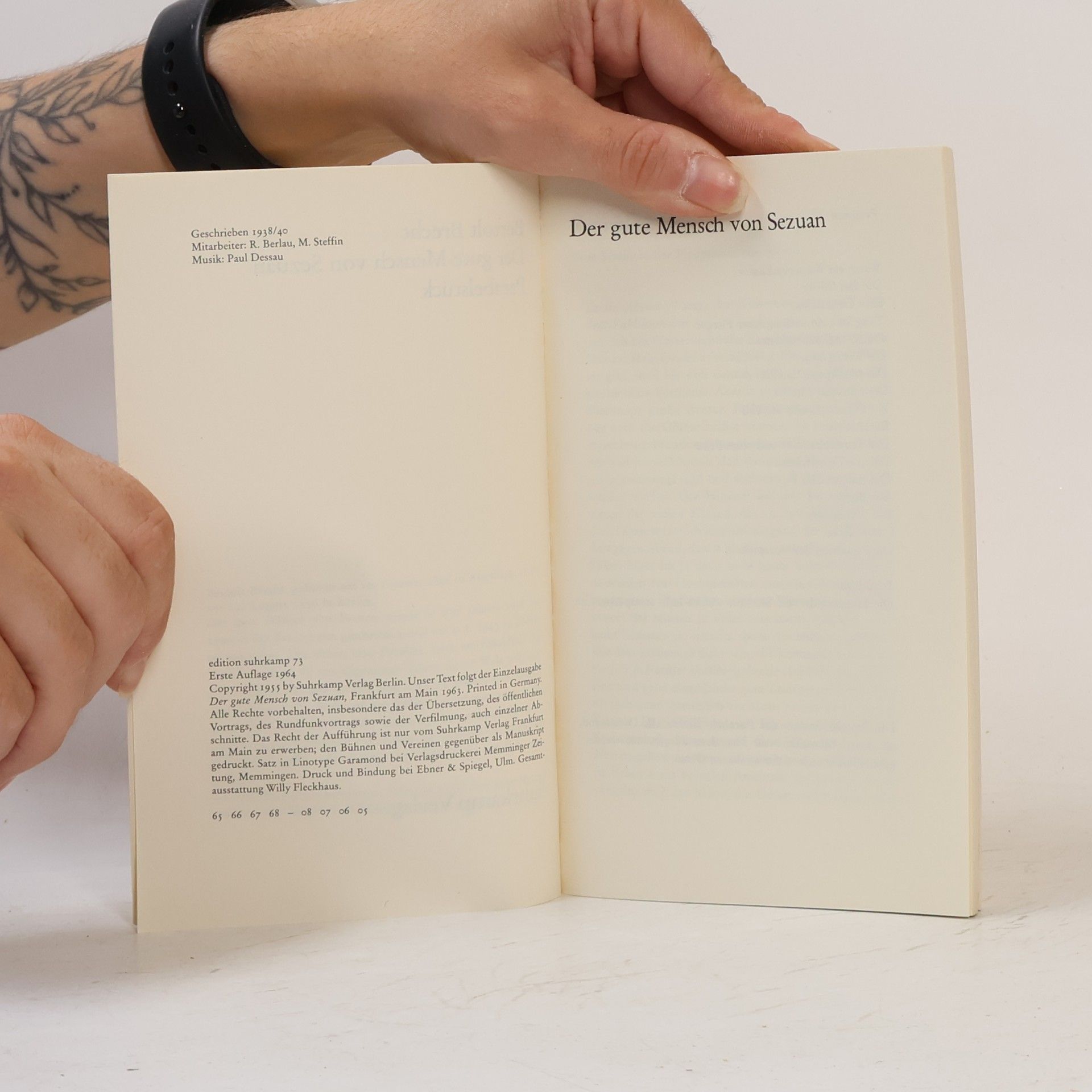 Bertolt Brecht Der gute Mensch von Sezuan